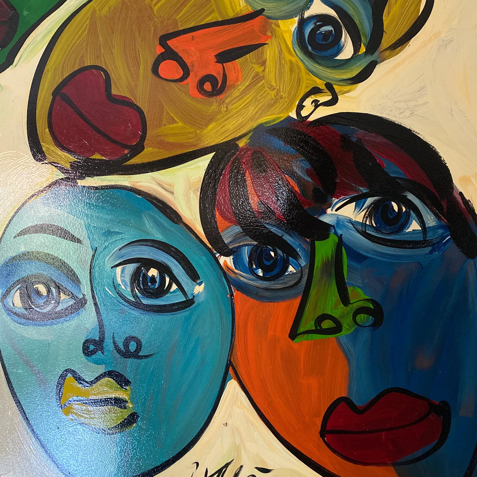 1970s Abstract Painting by Peter Keil, Framed - 5