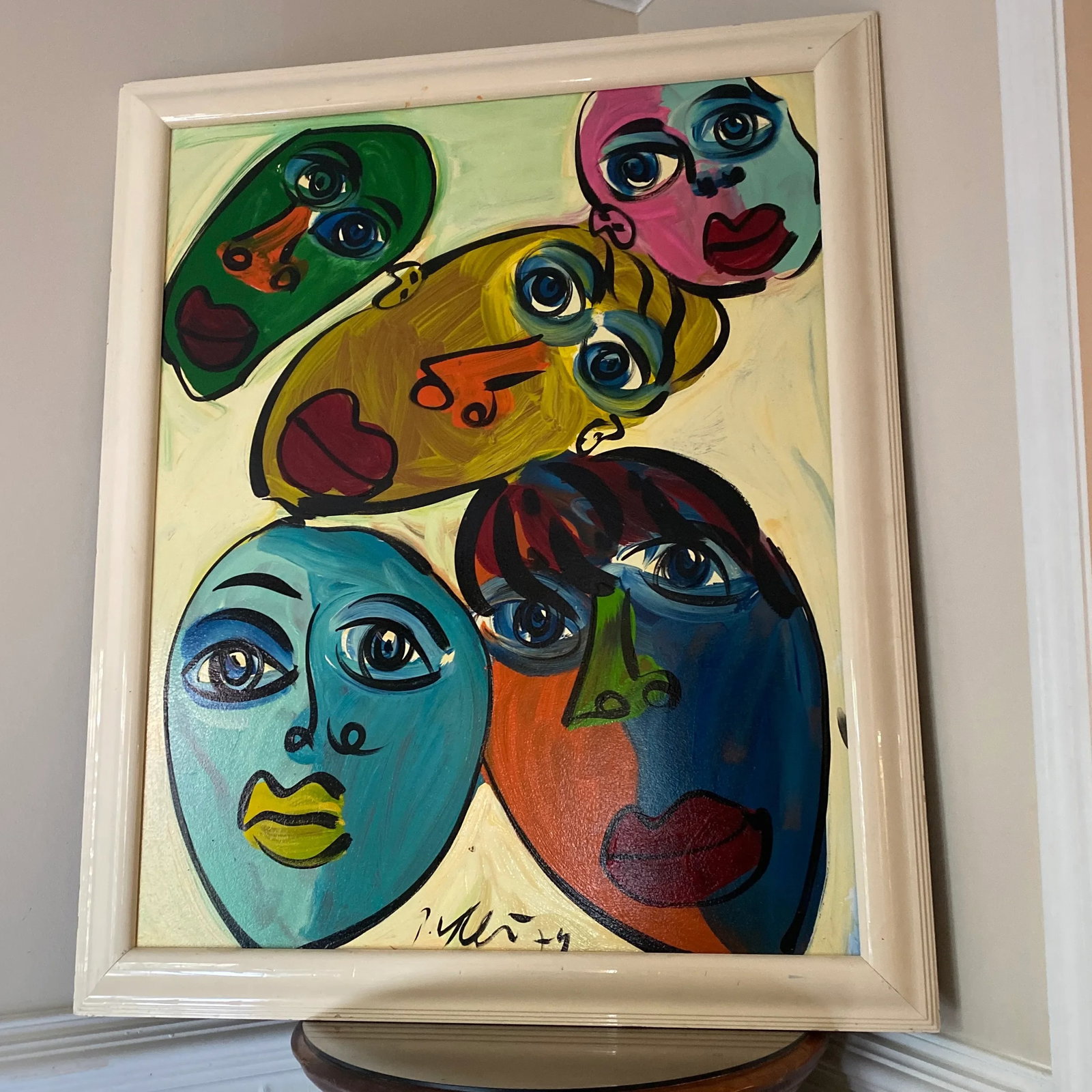 1970s Abstract Painting by Peter Keil, Framed - 7