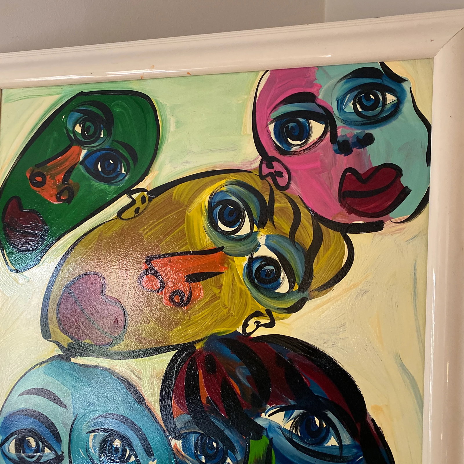 1970s Abstract Painting by Peter Keil, Framed - 8