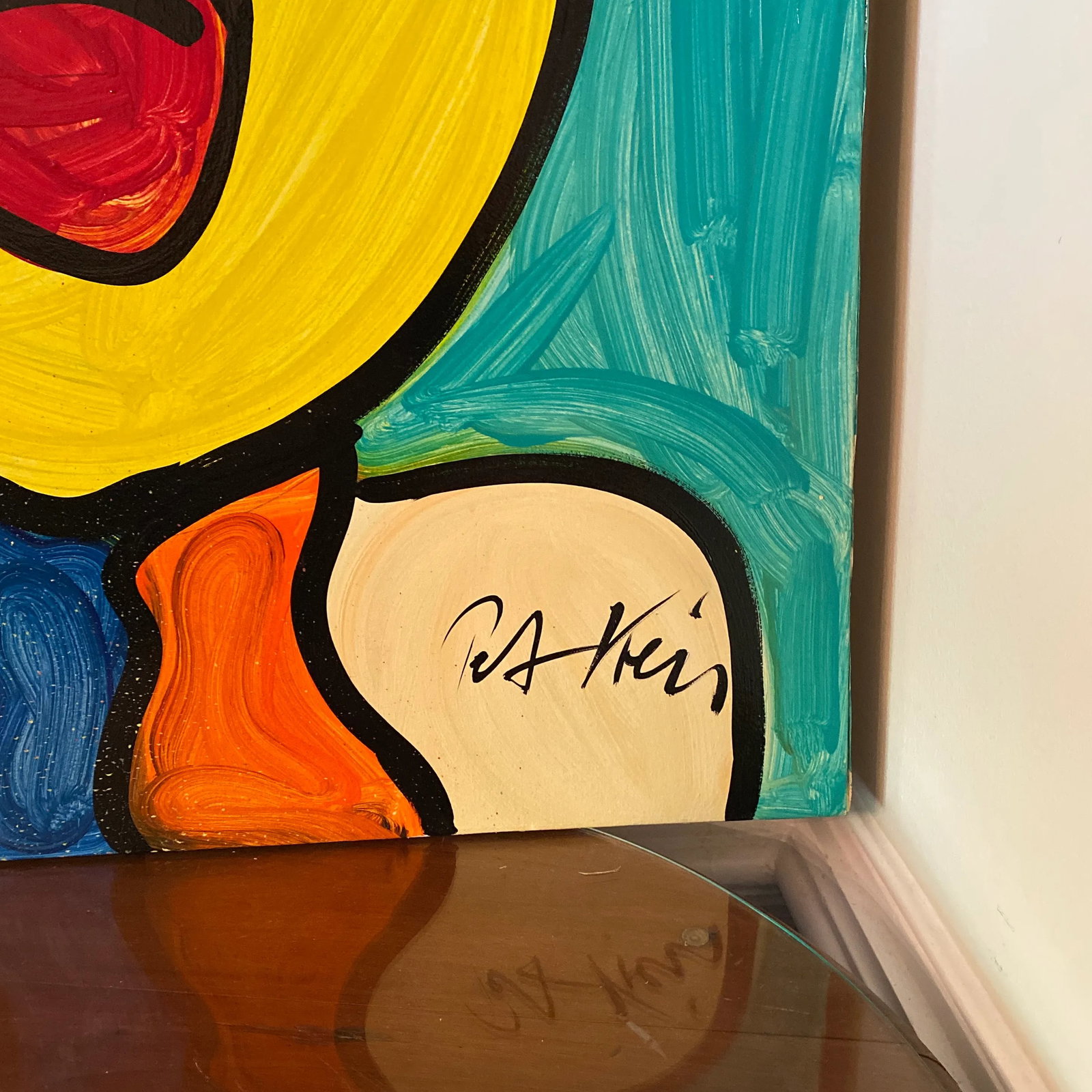 1970s Abstract Oil on Canvas Painting by Peter Keil - 3
