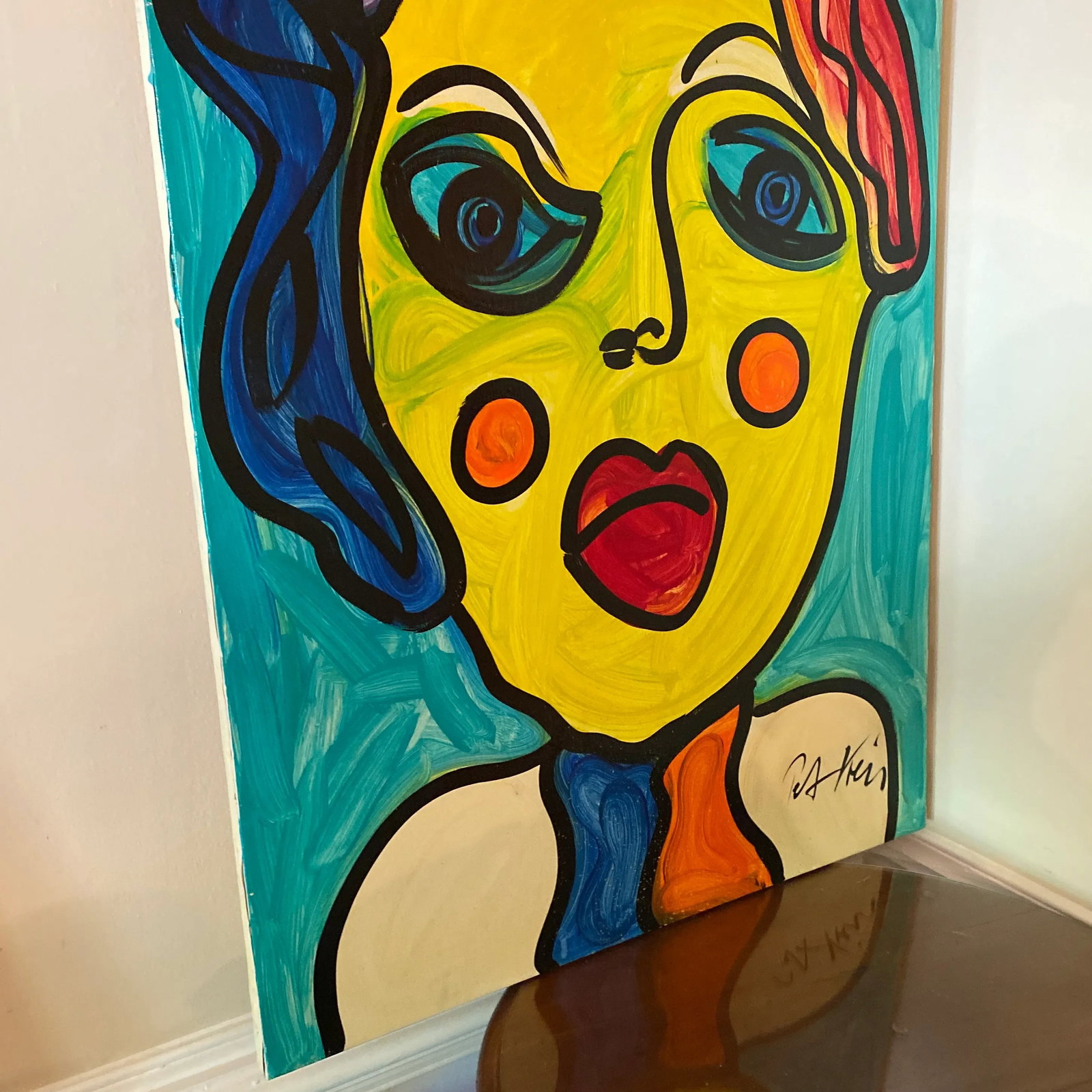 1970s Abstract Oil on Canvas Painting by Peter Keil - 9