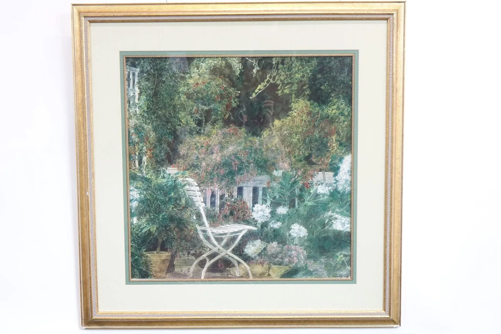 Watercolor Painting 1995 Signed on the Bottom, Framed - 5