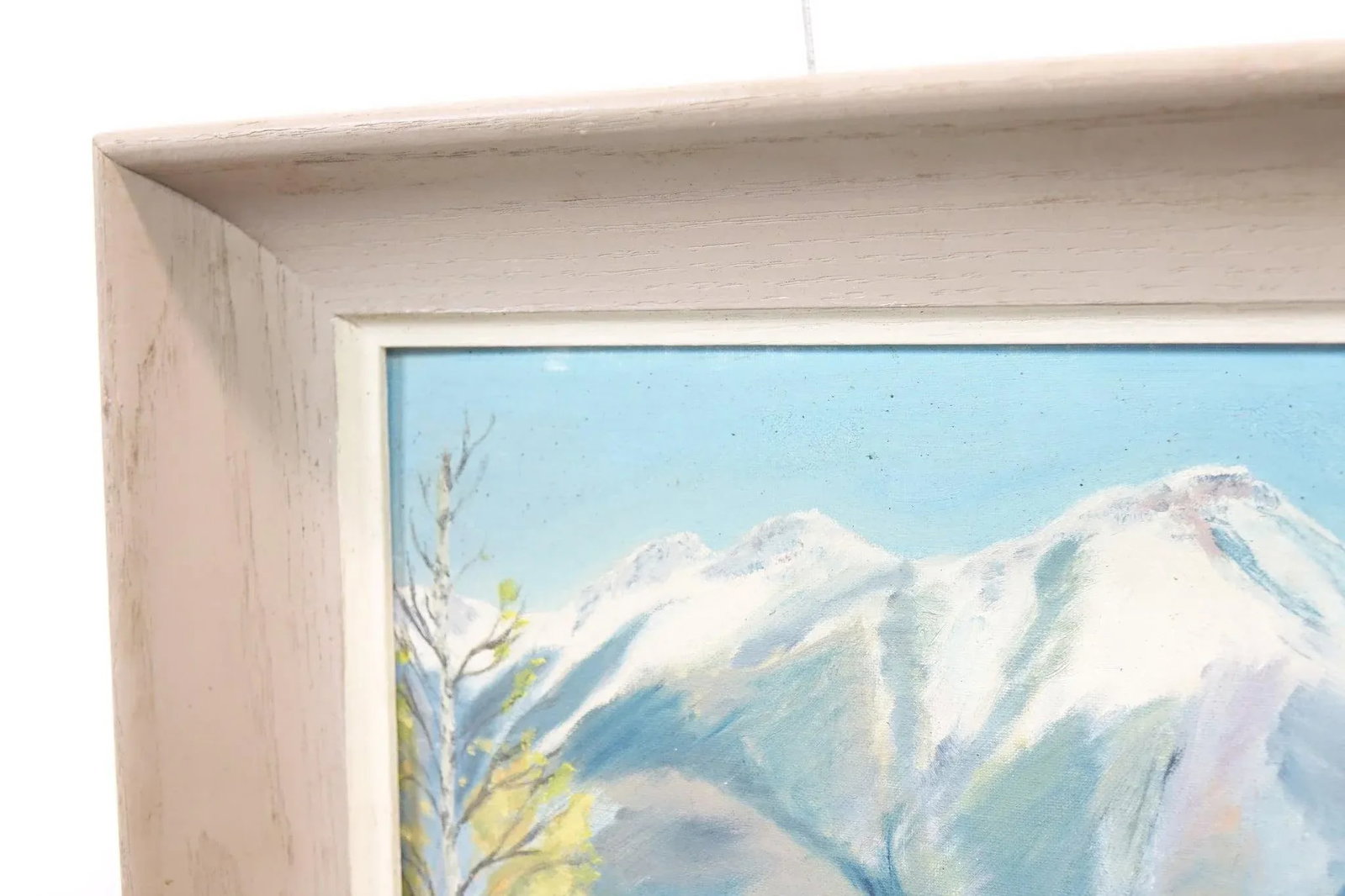 Mid 20th Century **"Mediterranean Garden Terrace" - Framed Original Oil Painting Signed on the Botto - 4