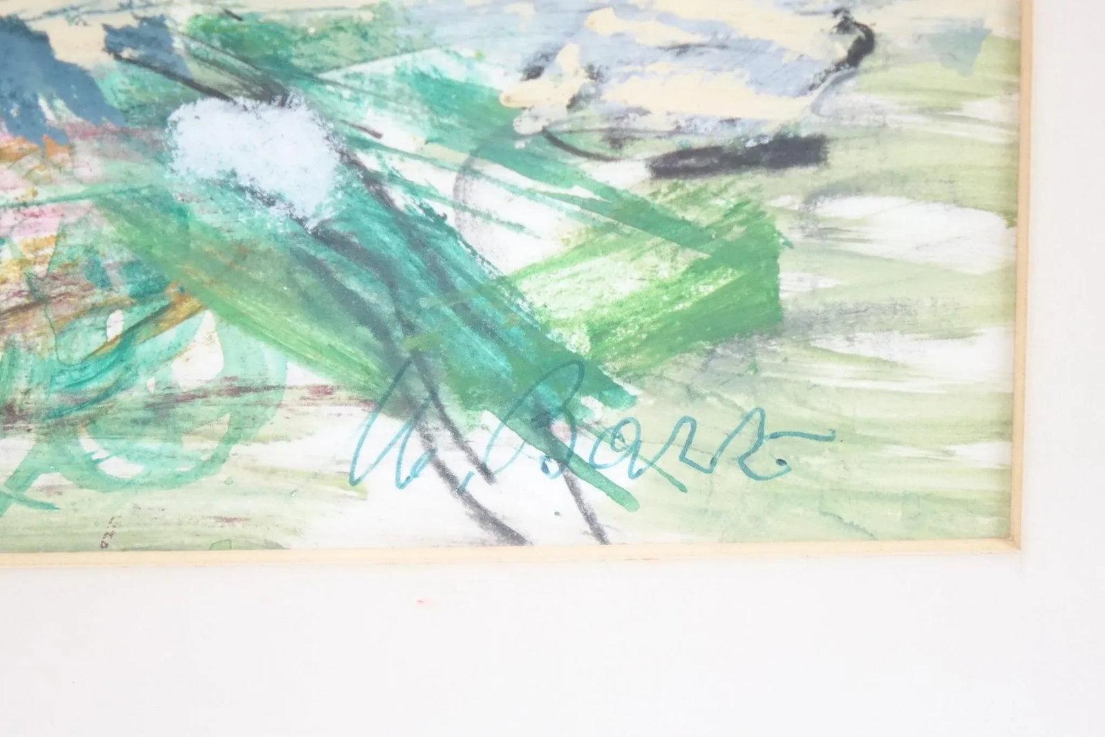 Brush of Light, Breath of Trees - Abstract Landscape Original Mixed Media Painting Signed - 4