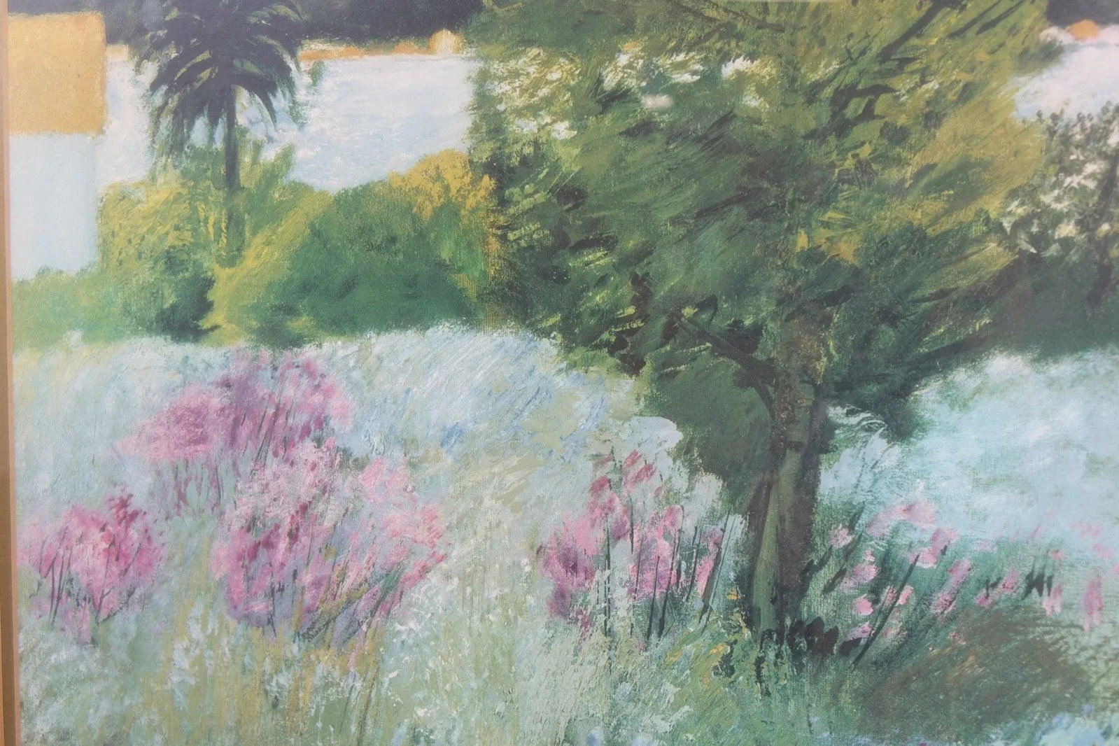 "Soft Meadow Symphony" - Oil Painting Print Signed on the Bottom - 7