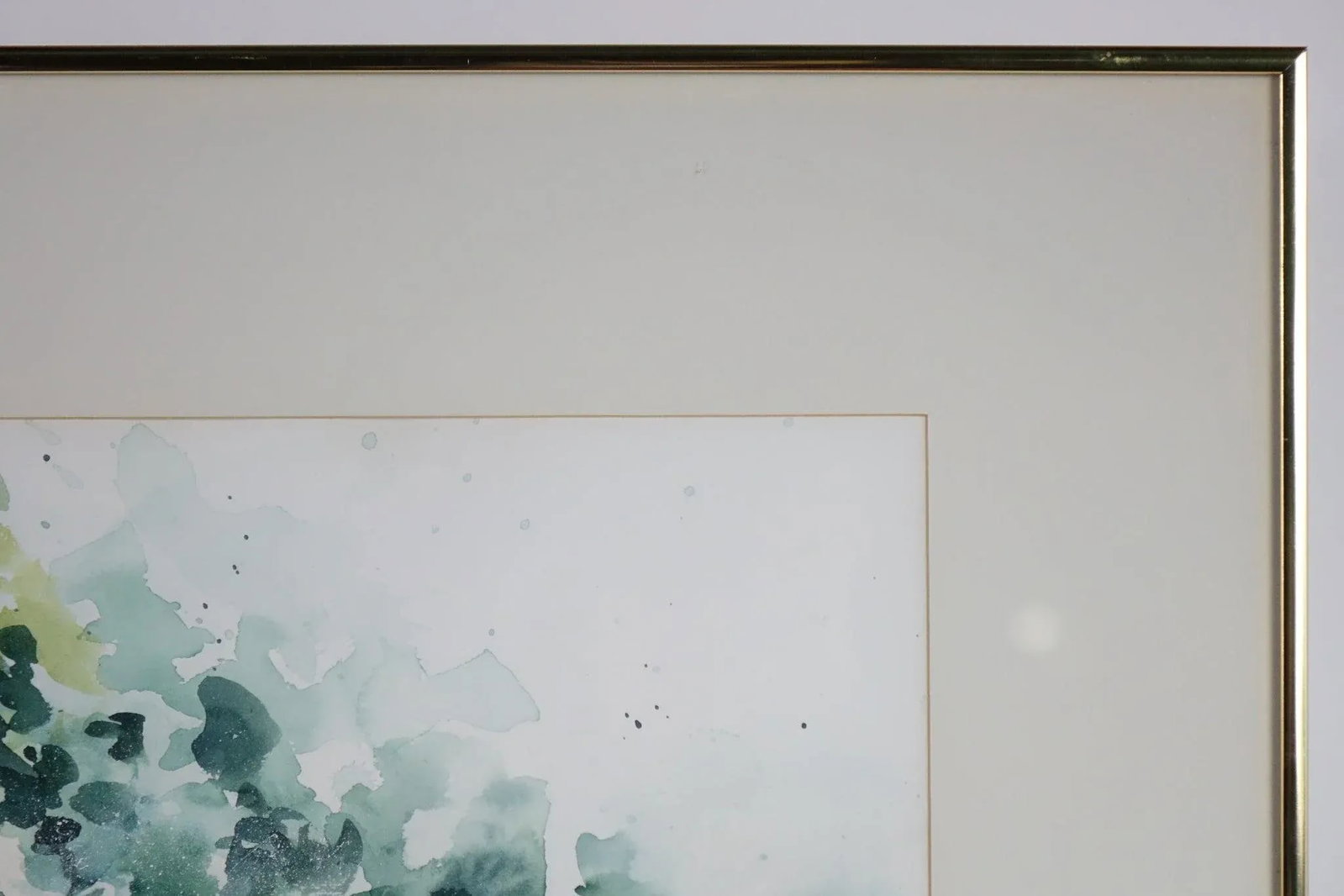 Late 18th Century Floral Still Life Large Original Watercolor on Paper Signed, Framed - 5