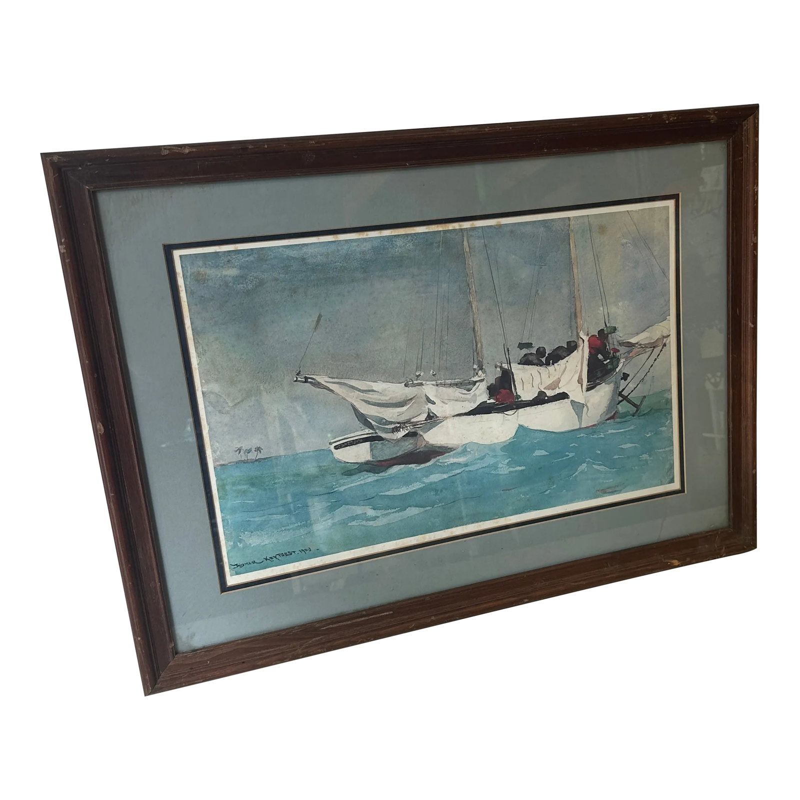 1970s Signed and Framed Seascape Painting of Boat: Up for consideration is a beautiful signed and framed seascape painting of a boat. This would look lovely in your home and it is a great find for the interior design enthusiast. Please check out my