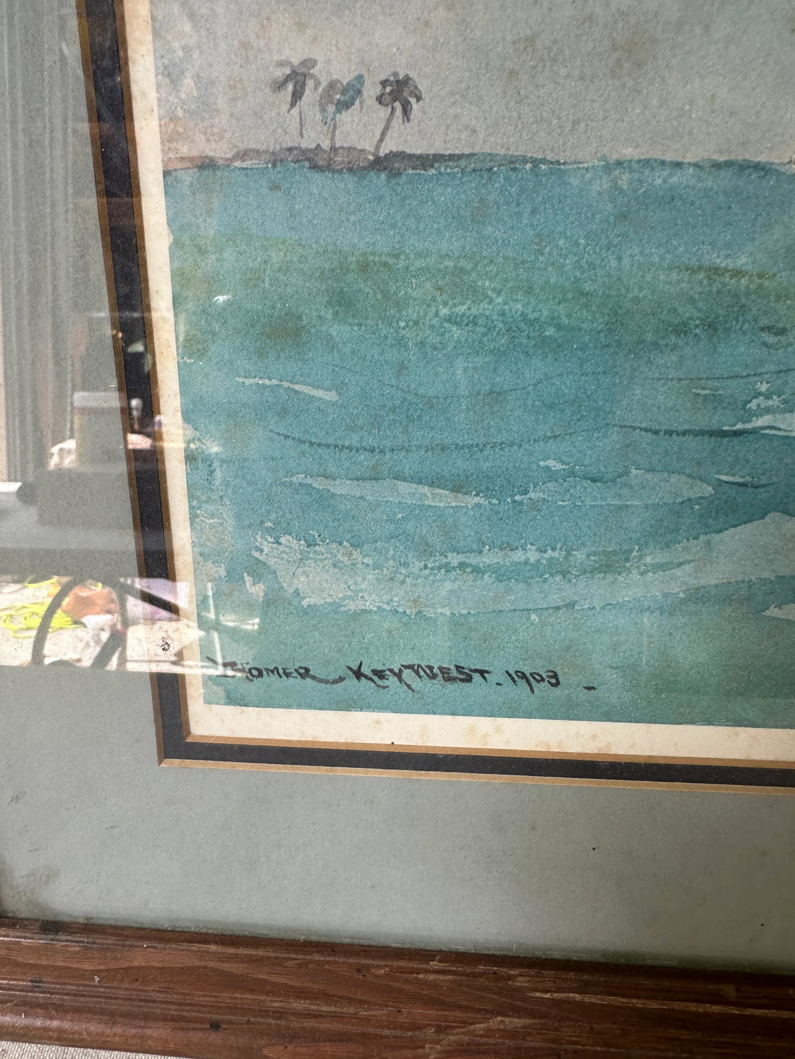 1970s Signed and Framed Seascape Painting of Boat - 4