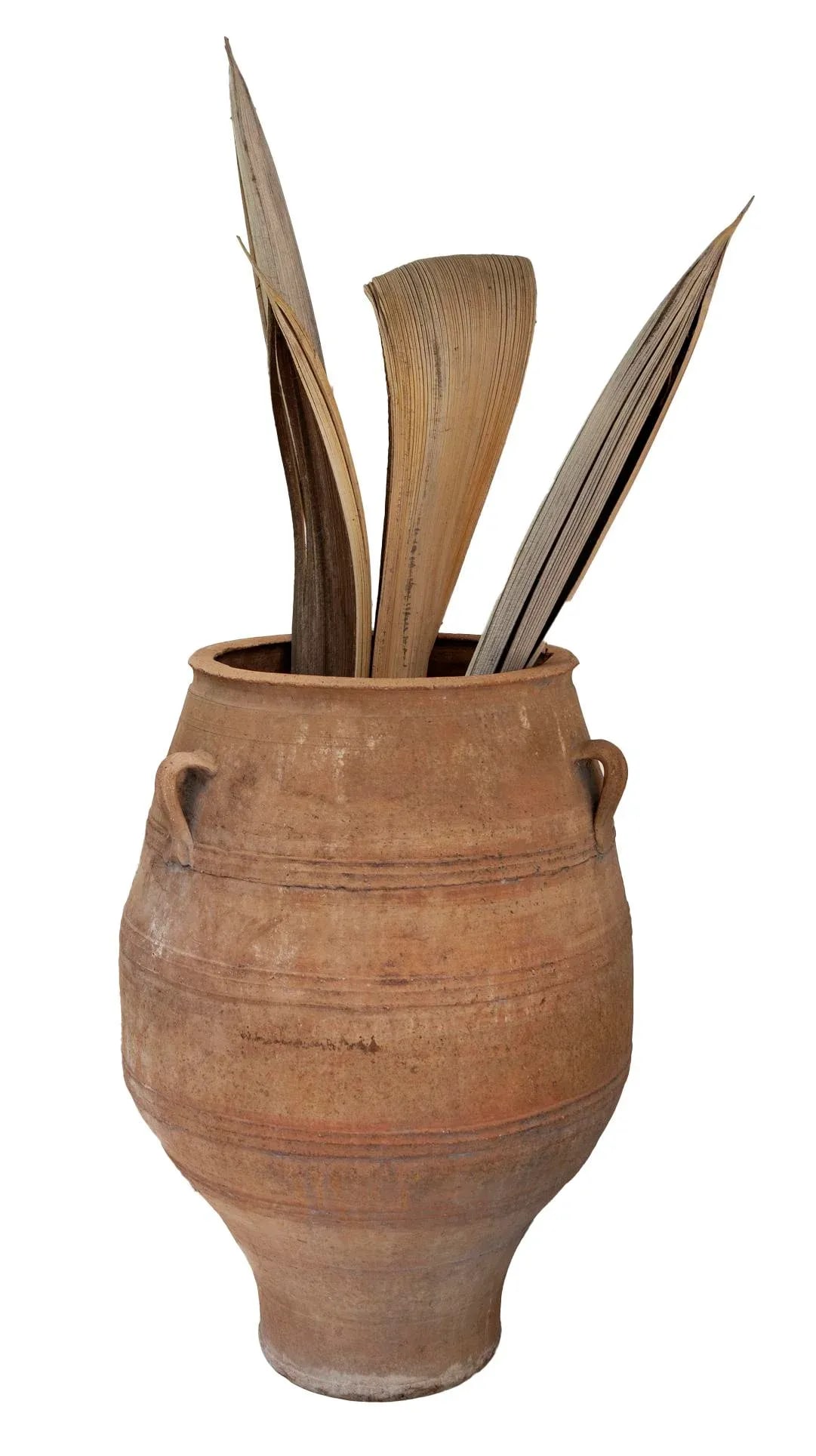 Vintage French Terra Cotta Olive Oil Jug - 3