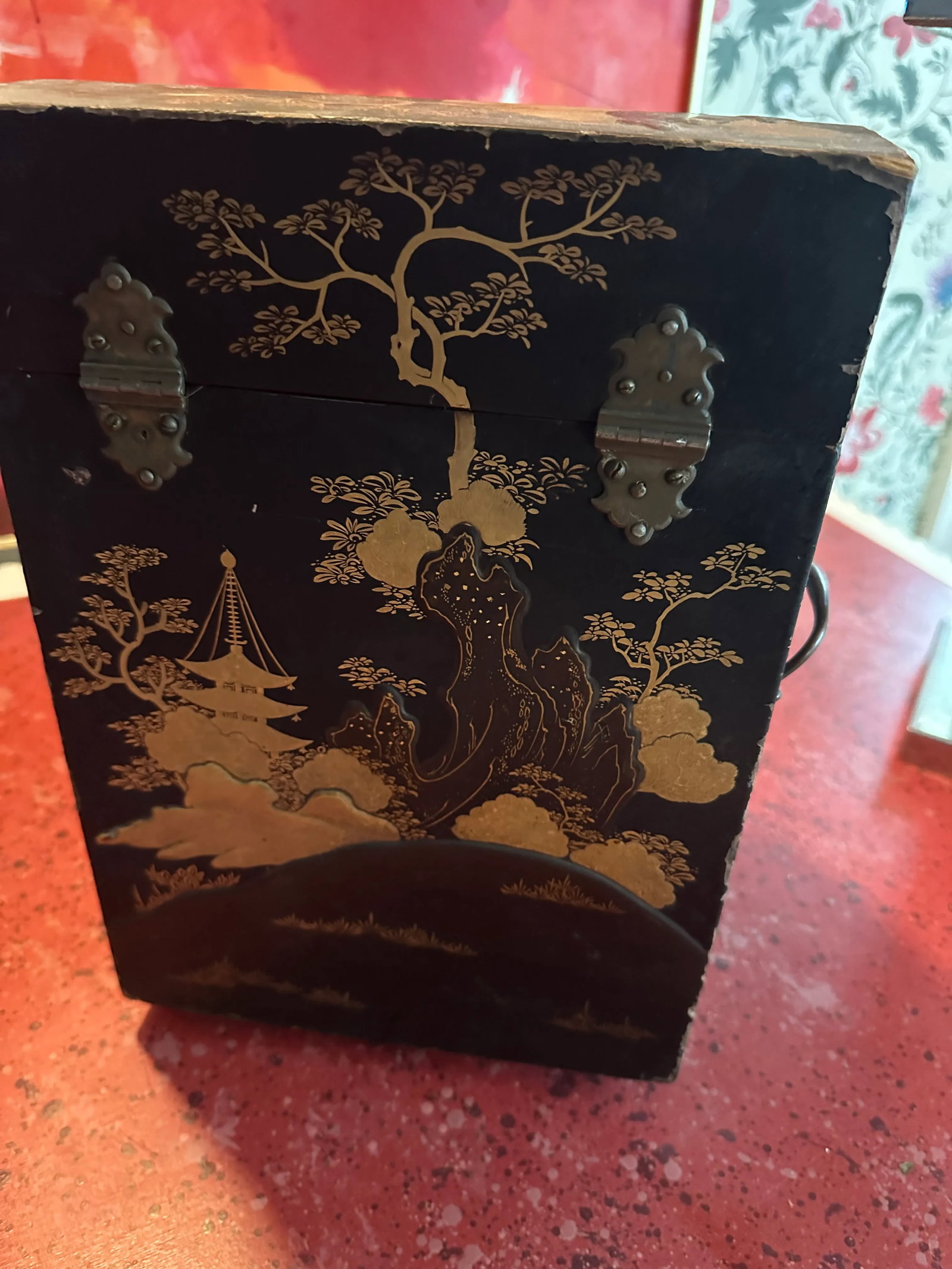 19th Century Japanese Export Lacquer English Knife Box - 8