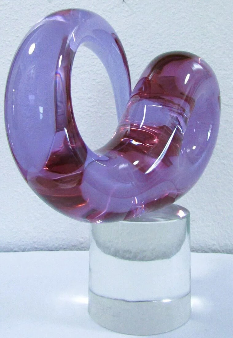 Livio Seguso Italian, Italian Murano Art Glass Abstract Sculpture 1973 - 3