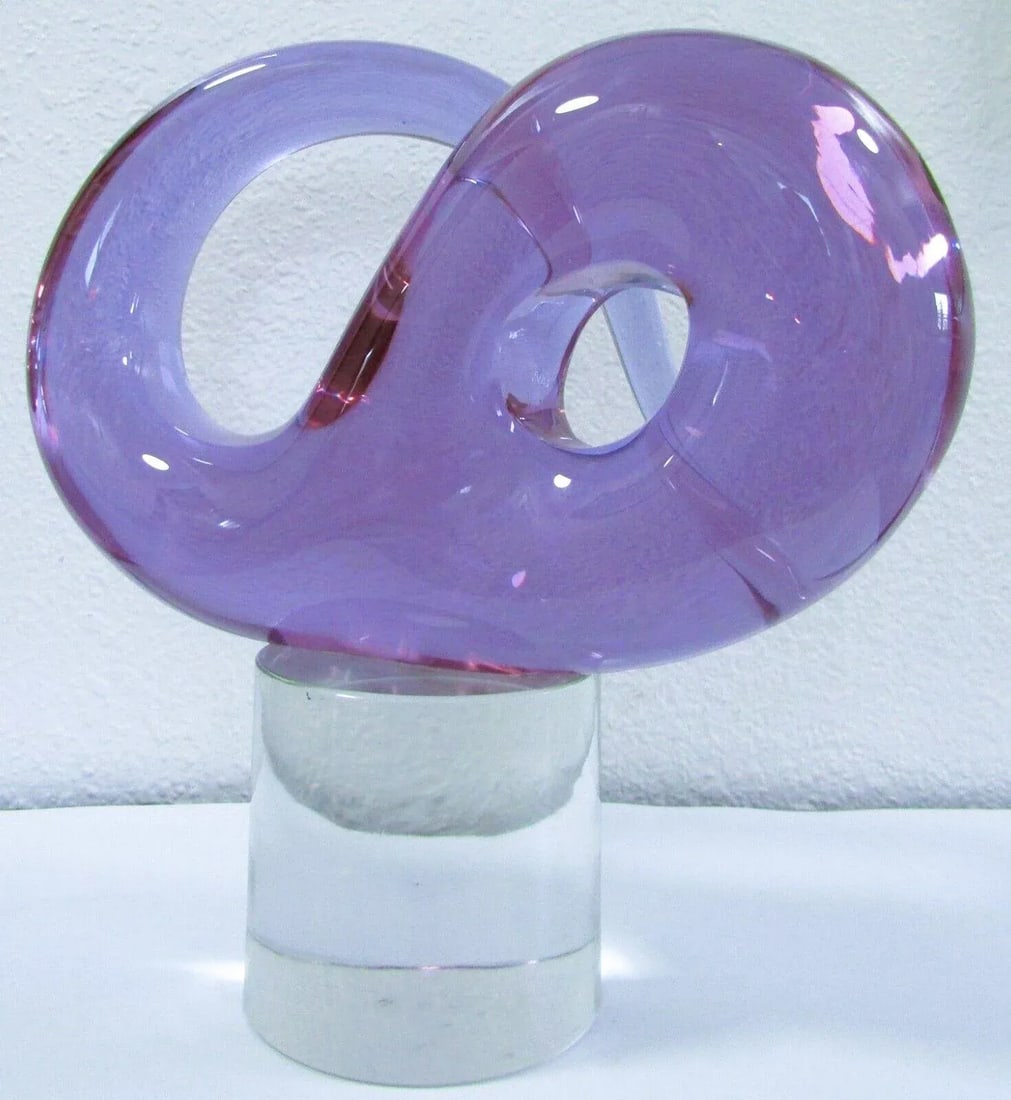 Livio Seguso Italian, Italian Murano Art Glass Abstract Sculpture 1973 - 7