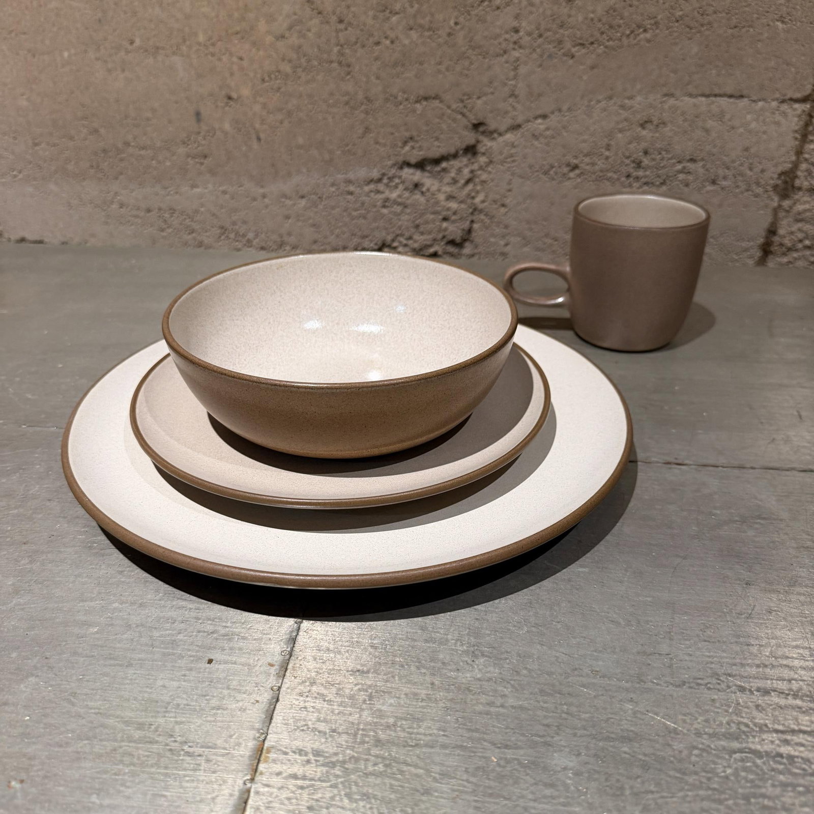 Vintage 1960s Edith Heath Sausalito 4-Piece Stoneware Dinnerware Set Mid-Century - 8