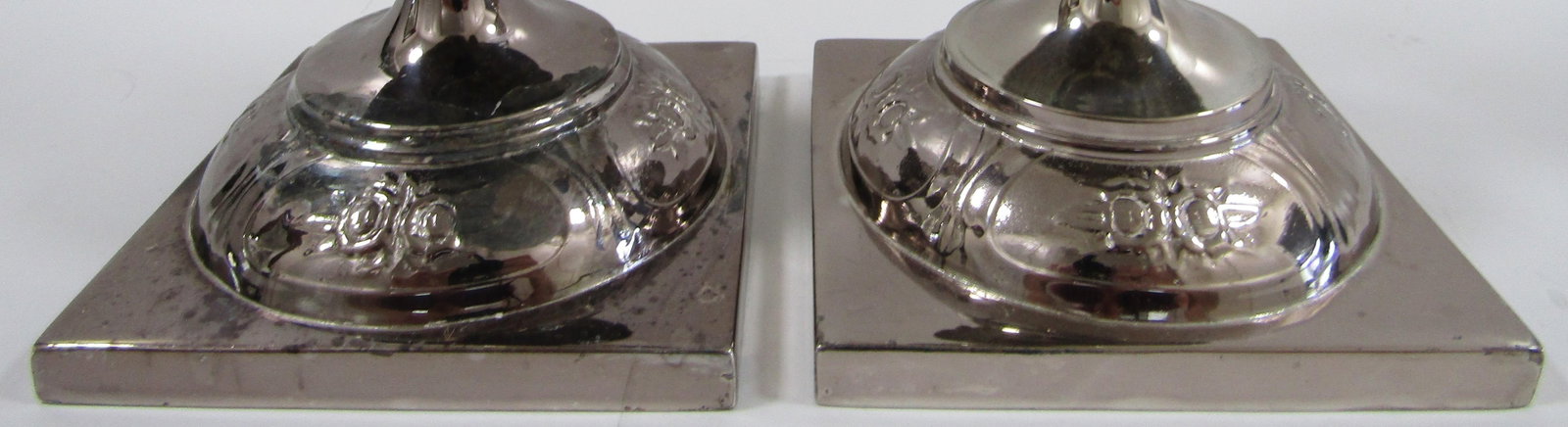 Antique Fraget N Plaque Sabbath Candlesticks 19th Century Judaica, a Pair - 14