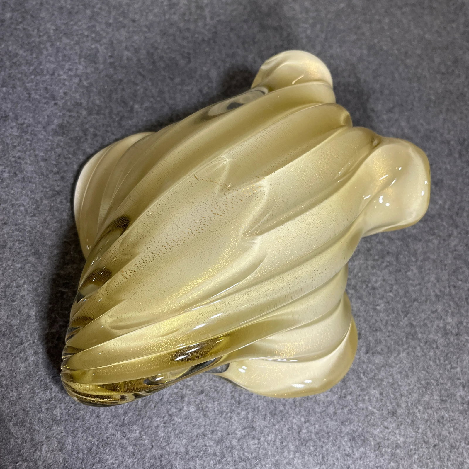 Vintage Murano Barbini Attributed Cased Glass Sea Shell Bowl - 8
