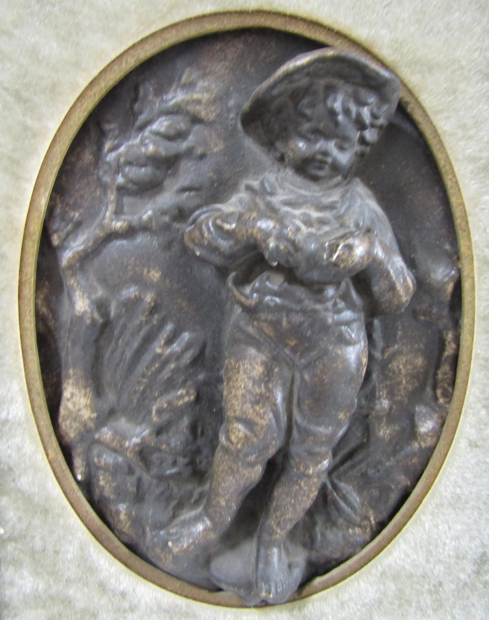 Pair of 1920s Antique Hal Kramer Co Chicago Londres 1757 3d Figurine Framed Wall Art - 3