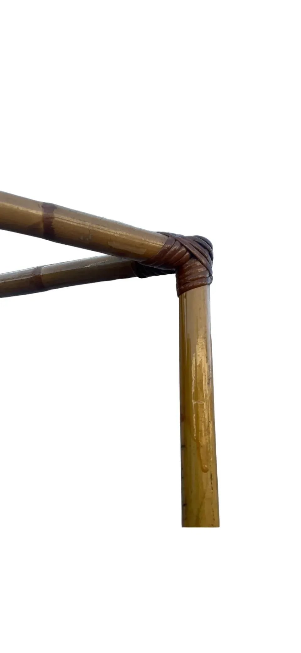 1960s Vintage Bamboo 5 Tier Corner Shelf Unit - 11