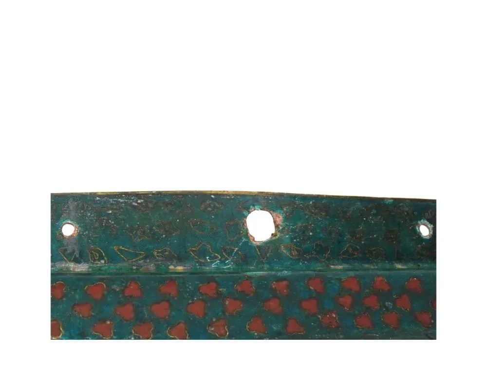 Antique Early Meiji Japanese Cloisonne Phoenix Bird Tray - 5
