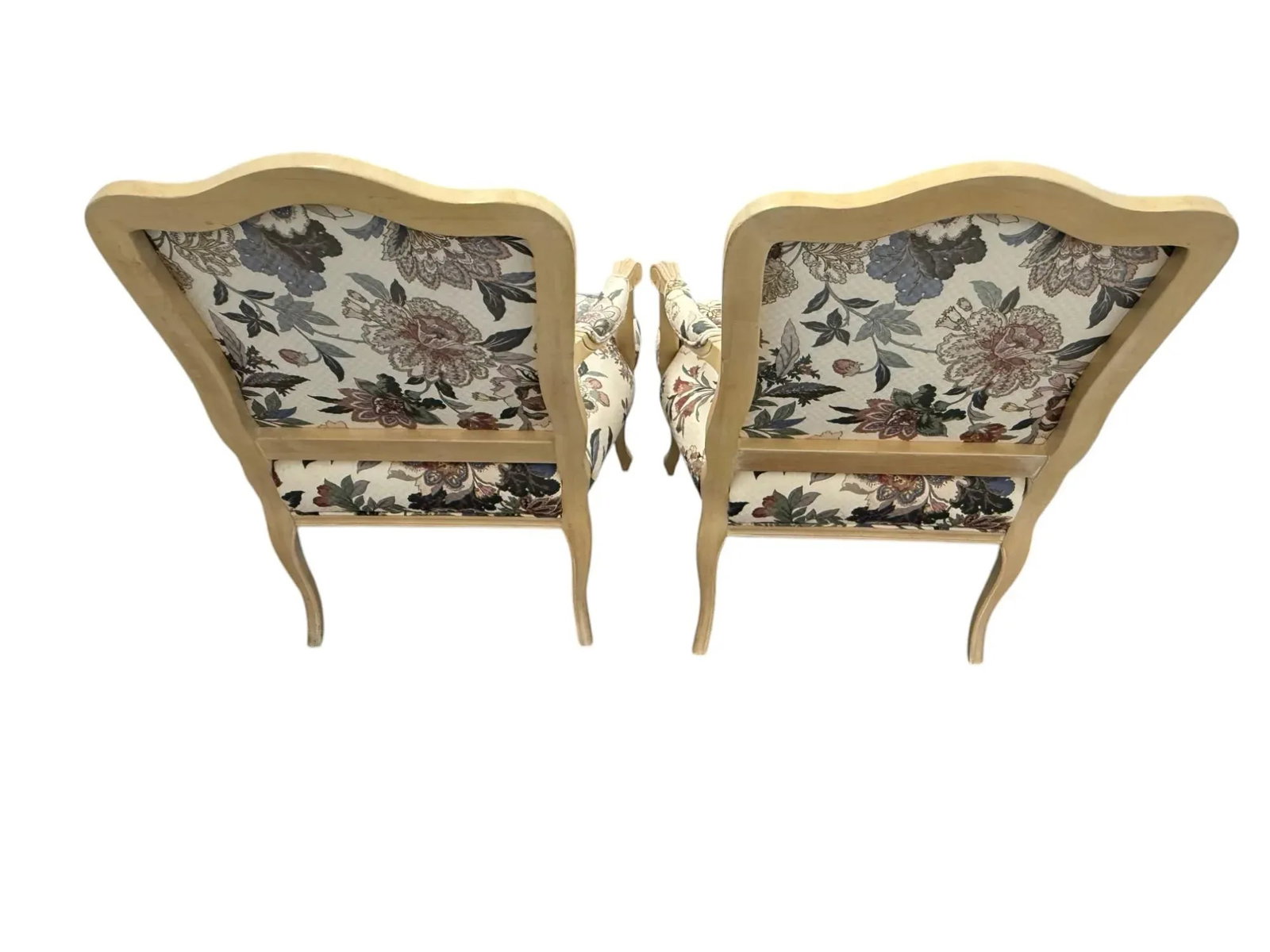 Late 20th Century Pair of Floral Armchairs - 5