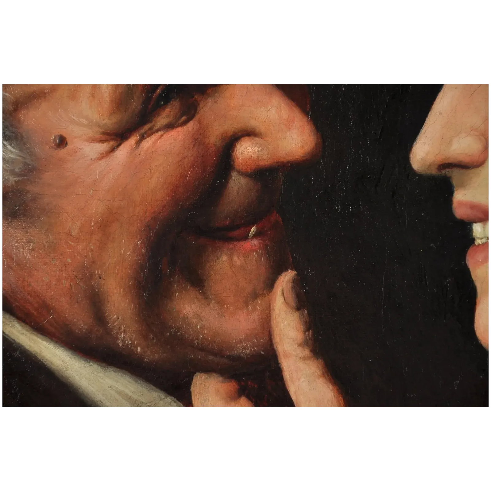 Late 19th Century Claudio Rinaldi Flirtation Oil on Canvas - 5