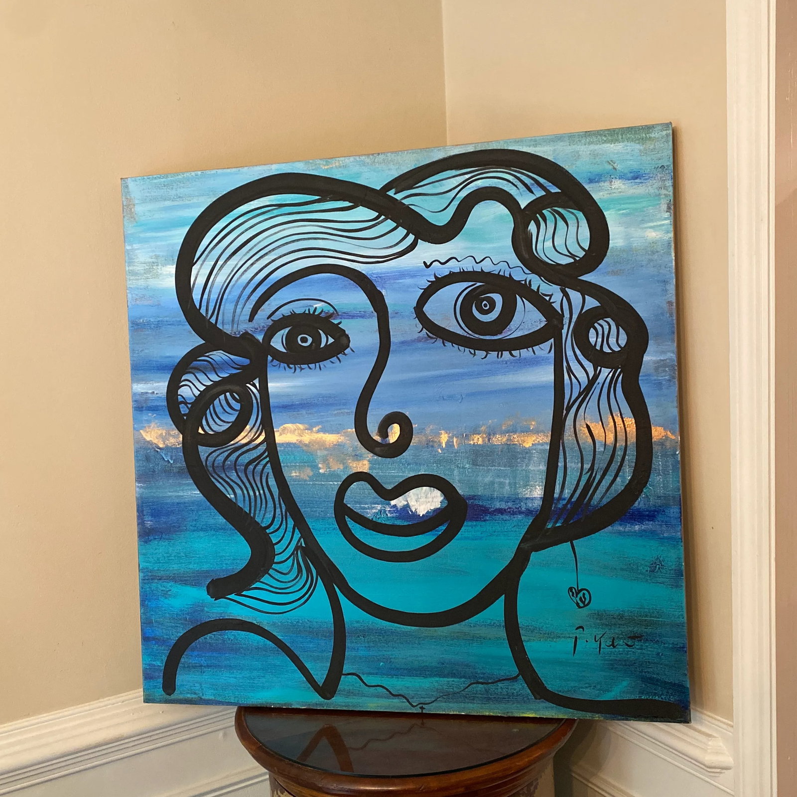 Original Peter Keil Abstract Painting on Canvas - 2