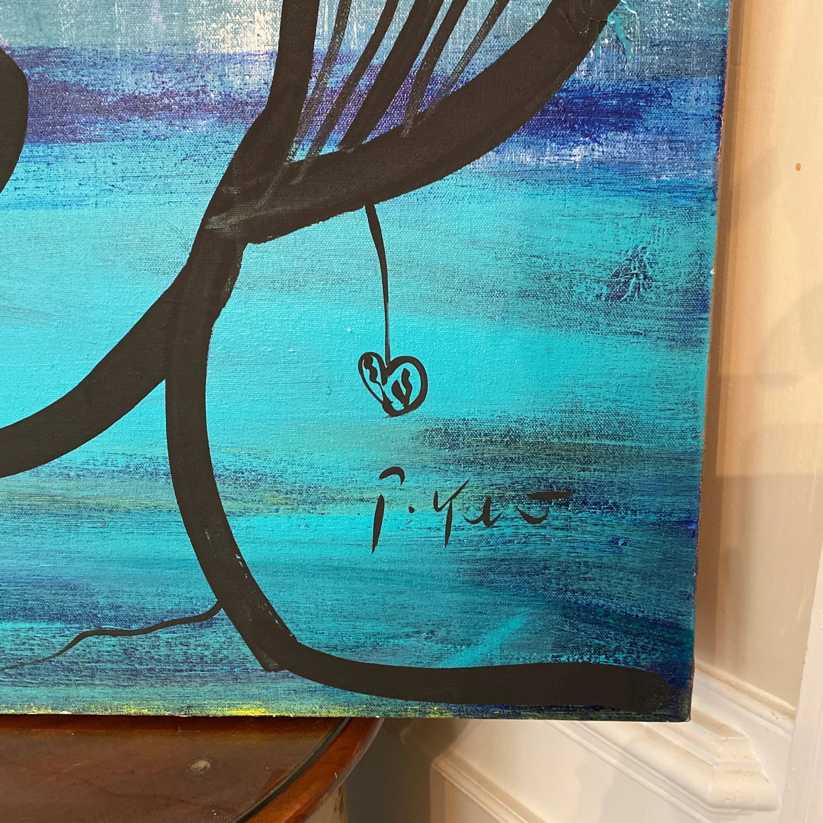 Original Peter Keil Abstract Painting on Canvas - 3