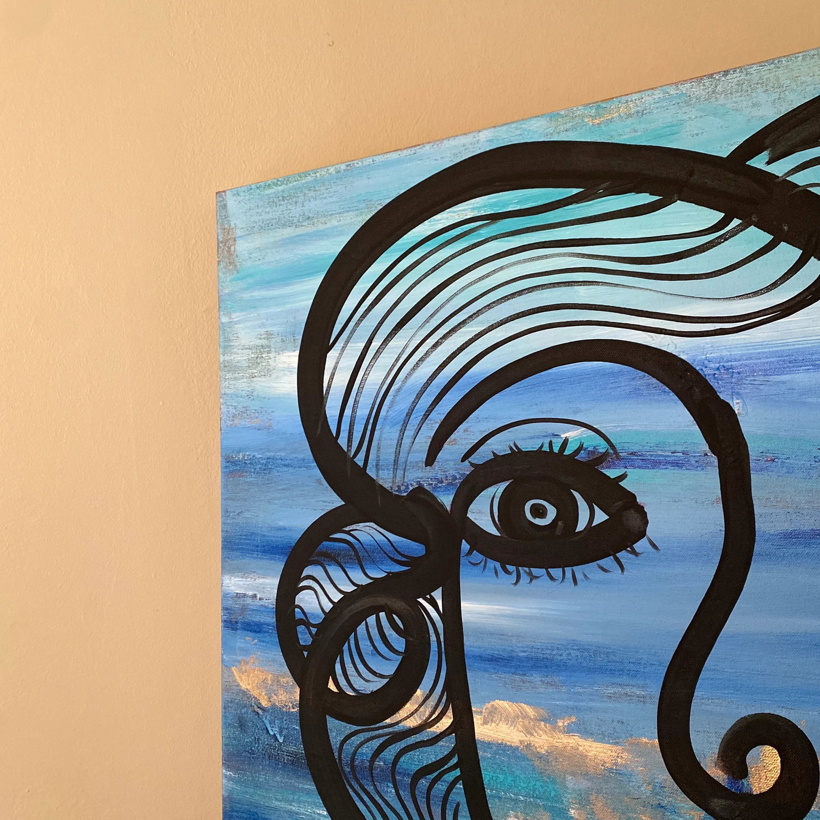 Original Peter Keil Abstract Painting on Canvas - 5