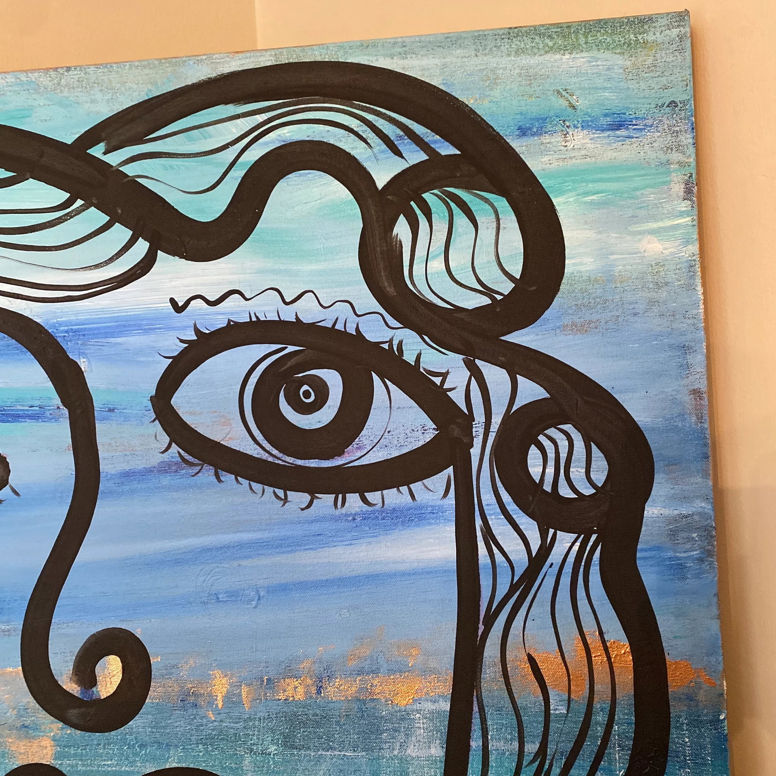 Original Peter Keil Abstract Painting on Canvas - 6
