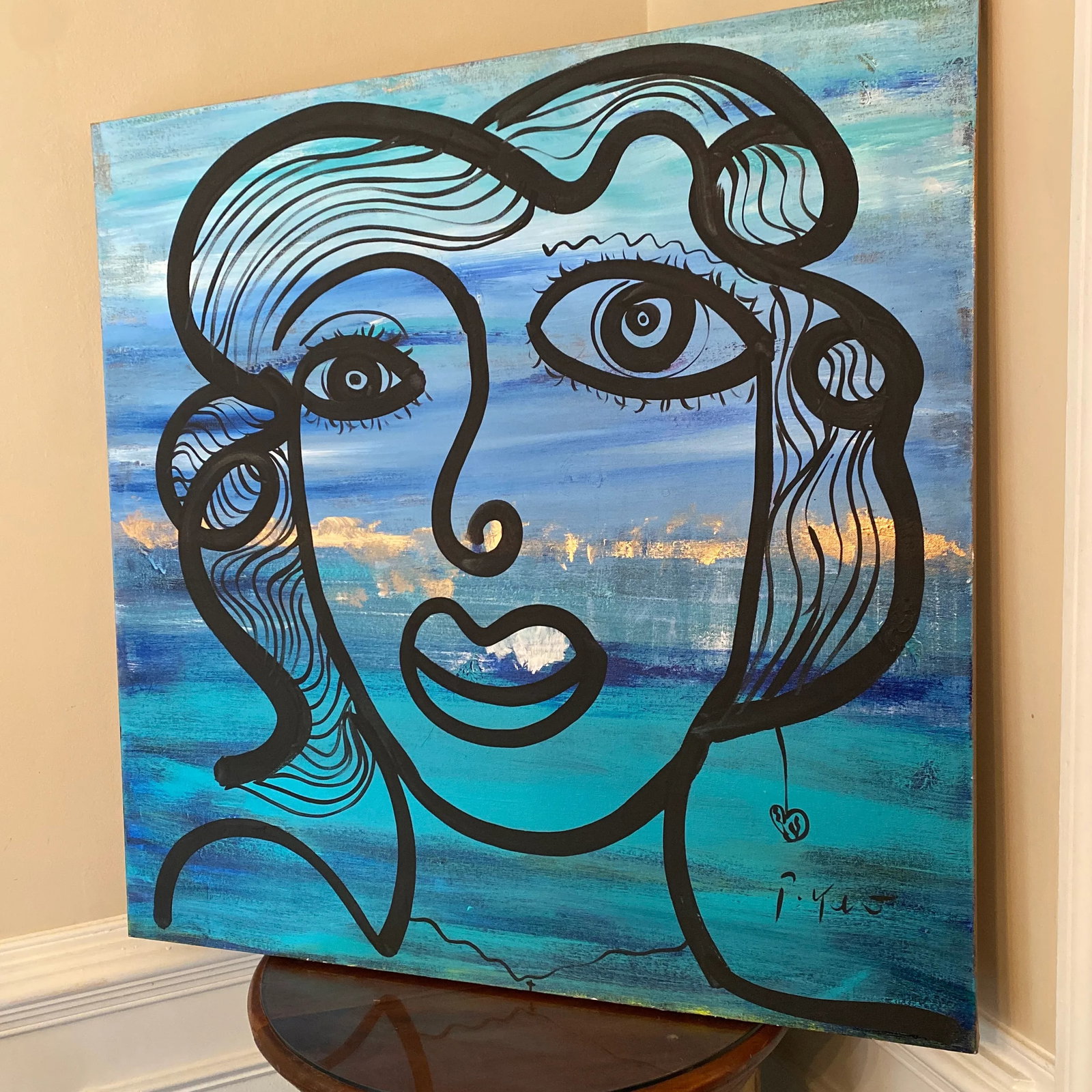 Original Peter Keil Abstract Painting on Canvas - 7