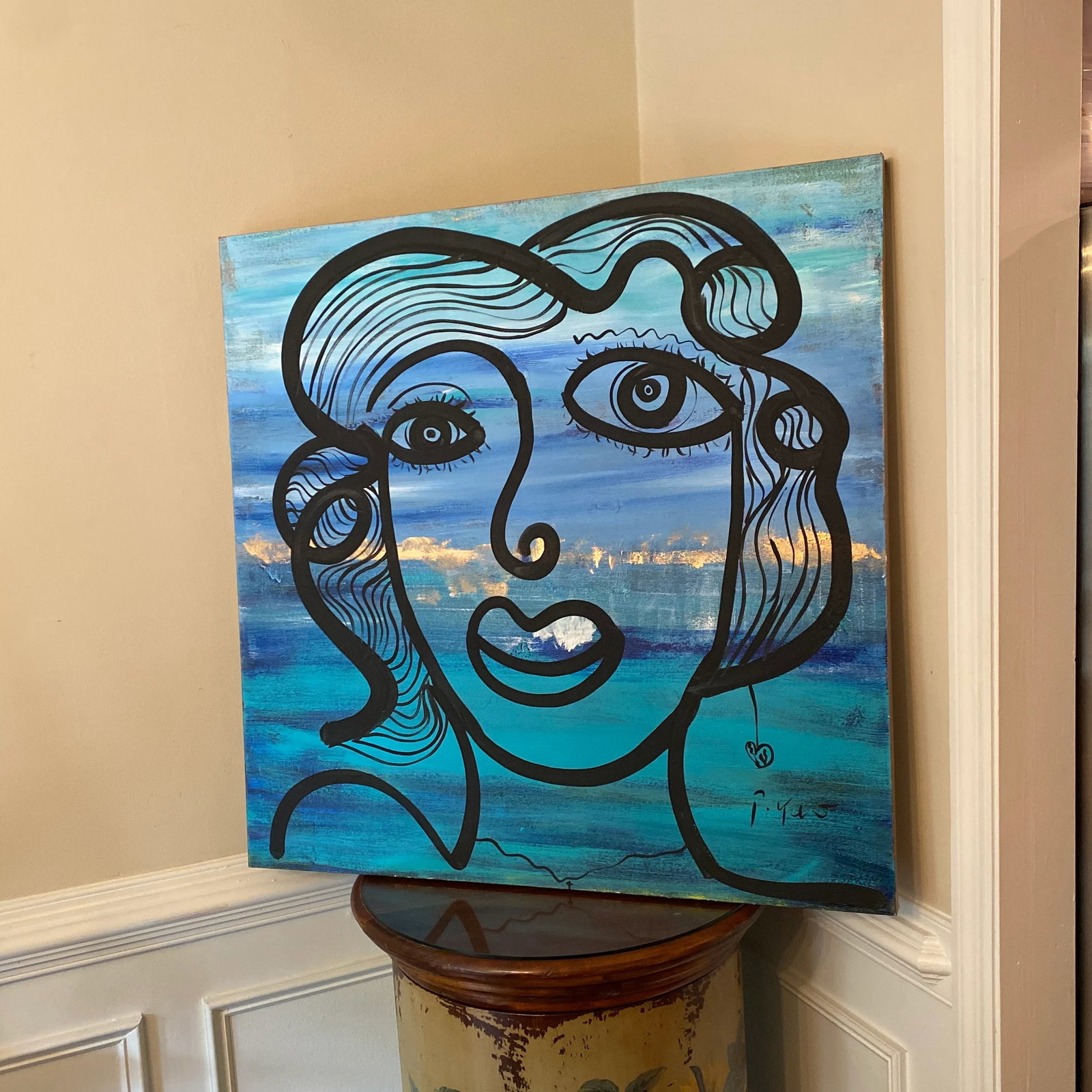 Original Peter Keil Abstract Painting on Canvas - 8
