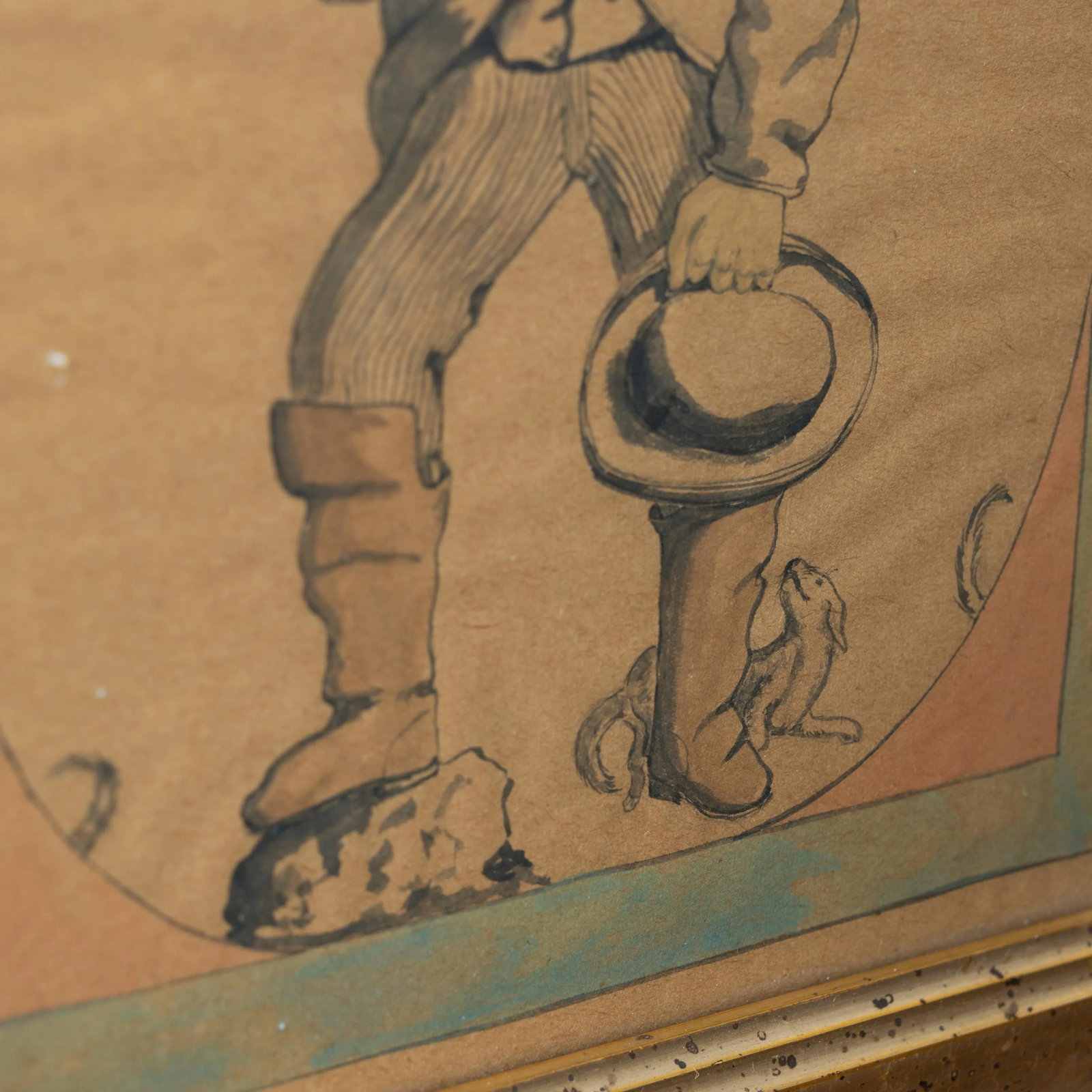 Lunatic Billy Bats Outsider Art Drawing, 1872 - 4