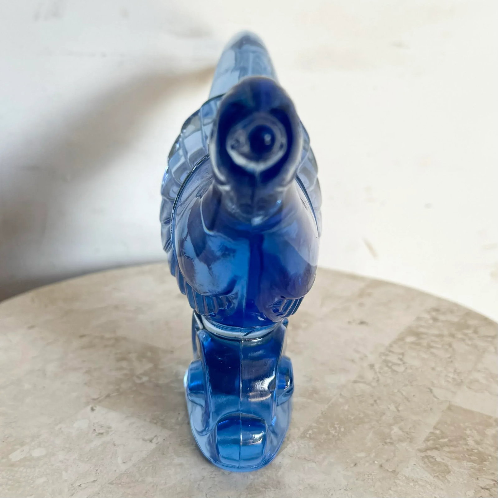 Chinese Glass Pheasant Bird Sculpture - 4