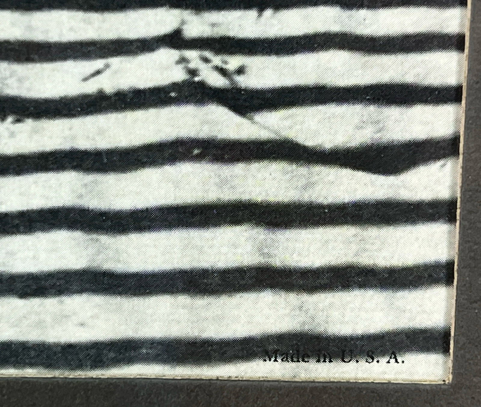 Vintage Framed Black & White Lithograph Print of a Beach Sand Dune Fence - 7