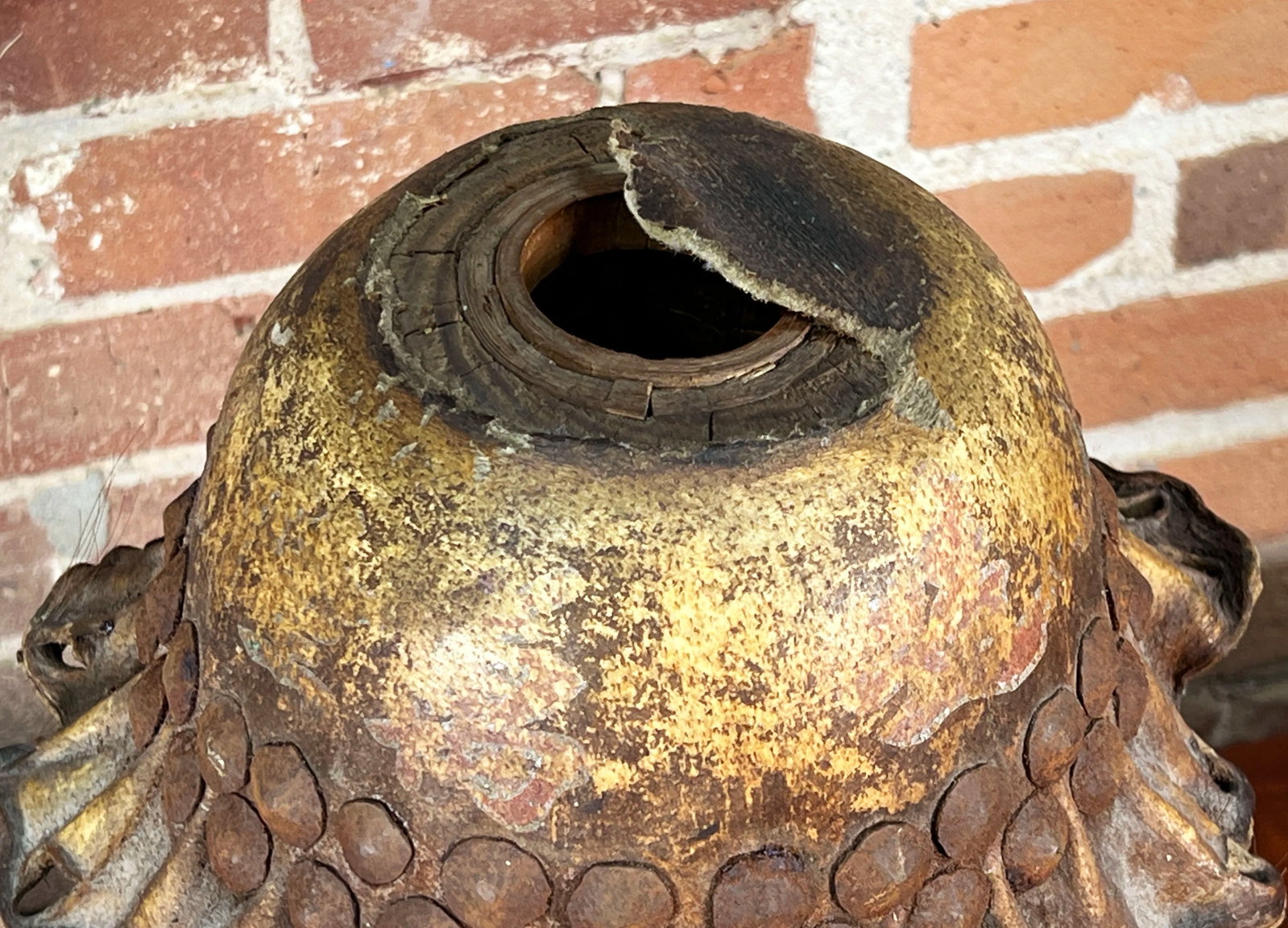 Antique 19th C. Chinese Cantonese Percussion Opera Drum - 7