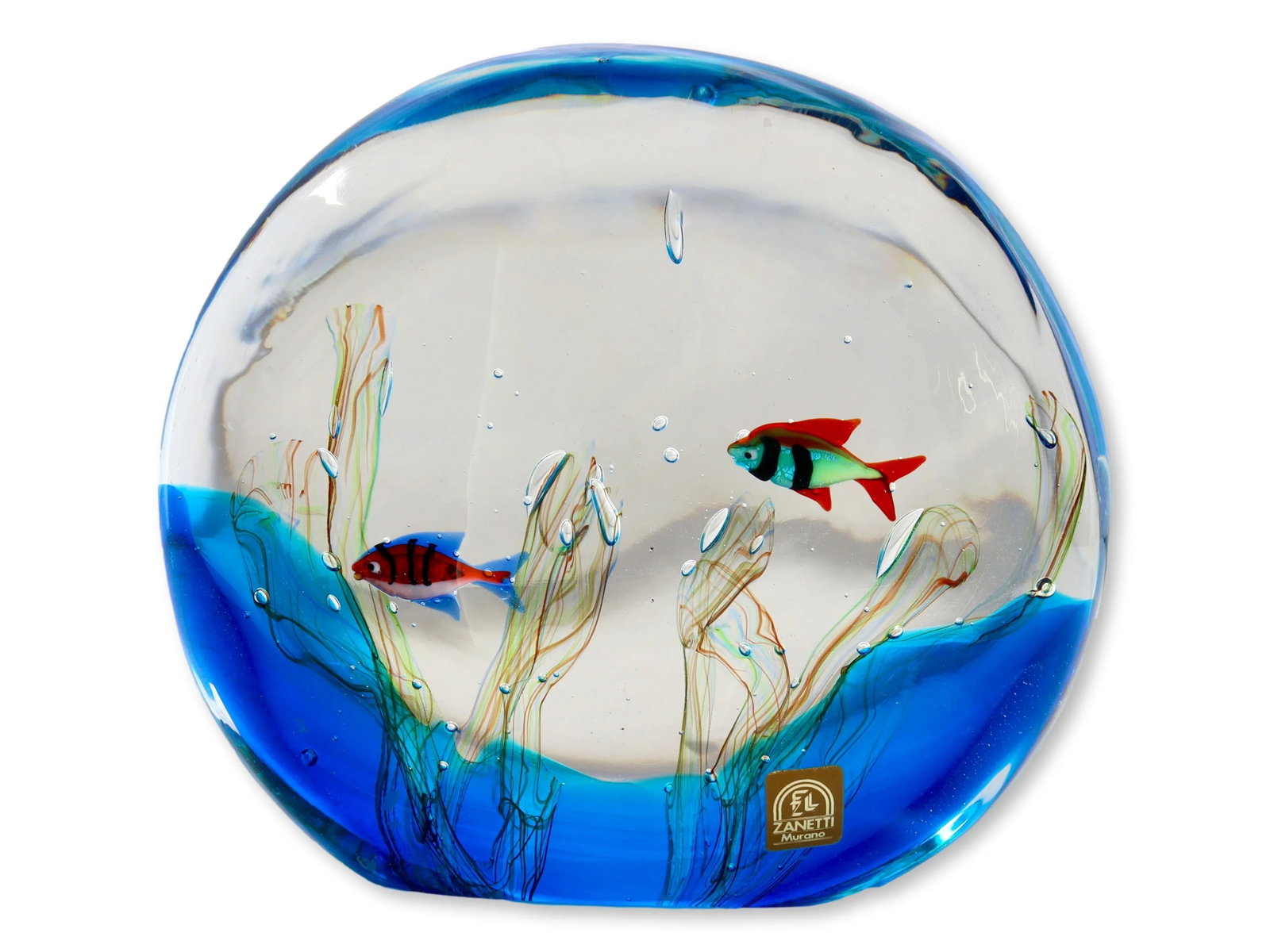 Licio Zantti Signed Murano Glass Fishbowl - 2