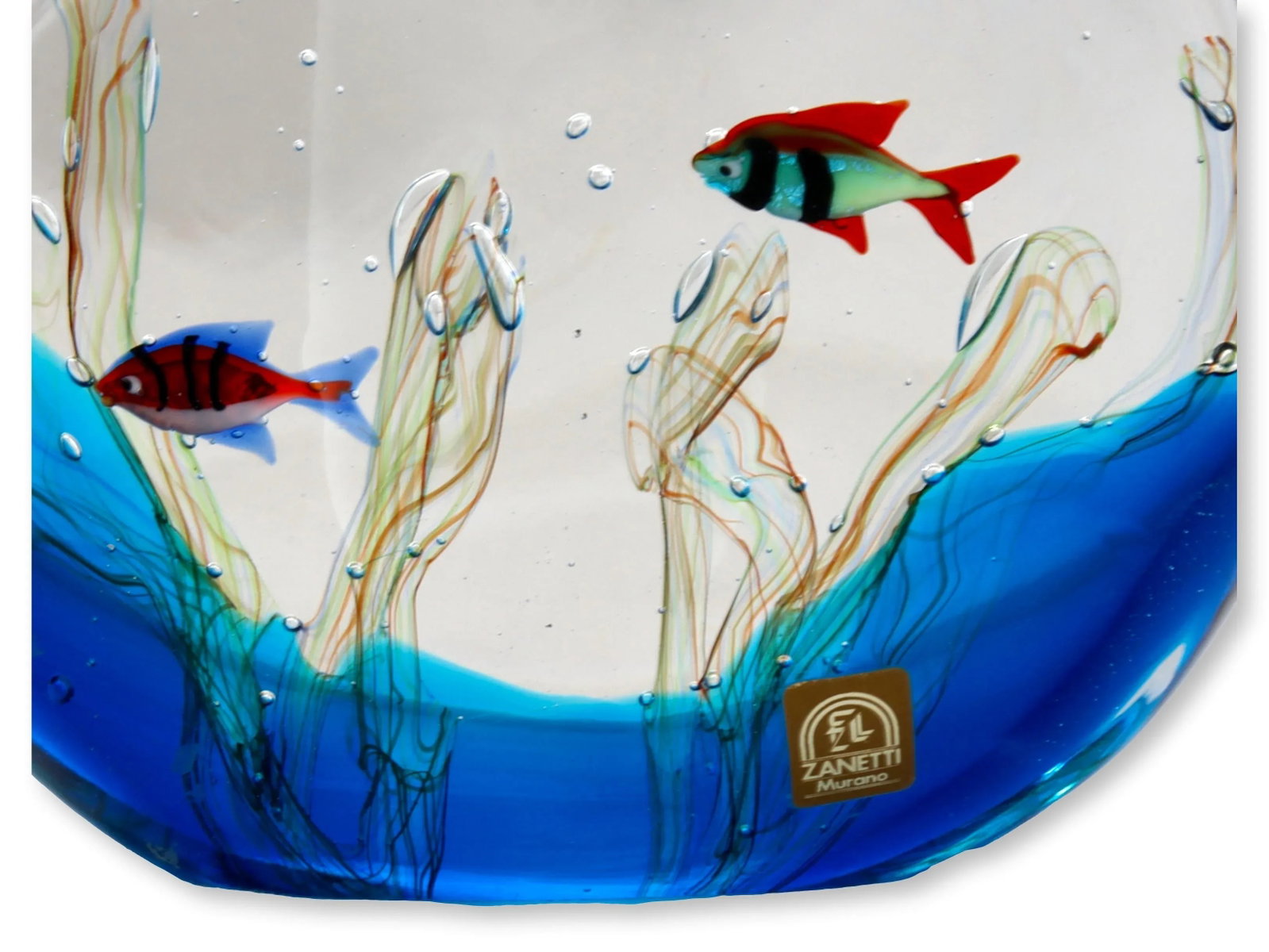 Licio Zantti Signed Murano Glass Fishbowl - 6