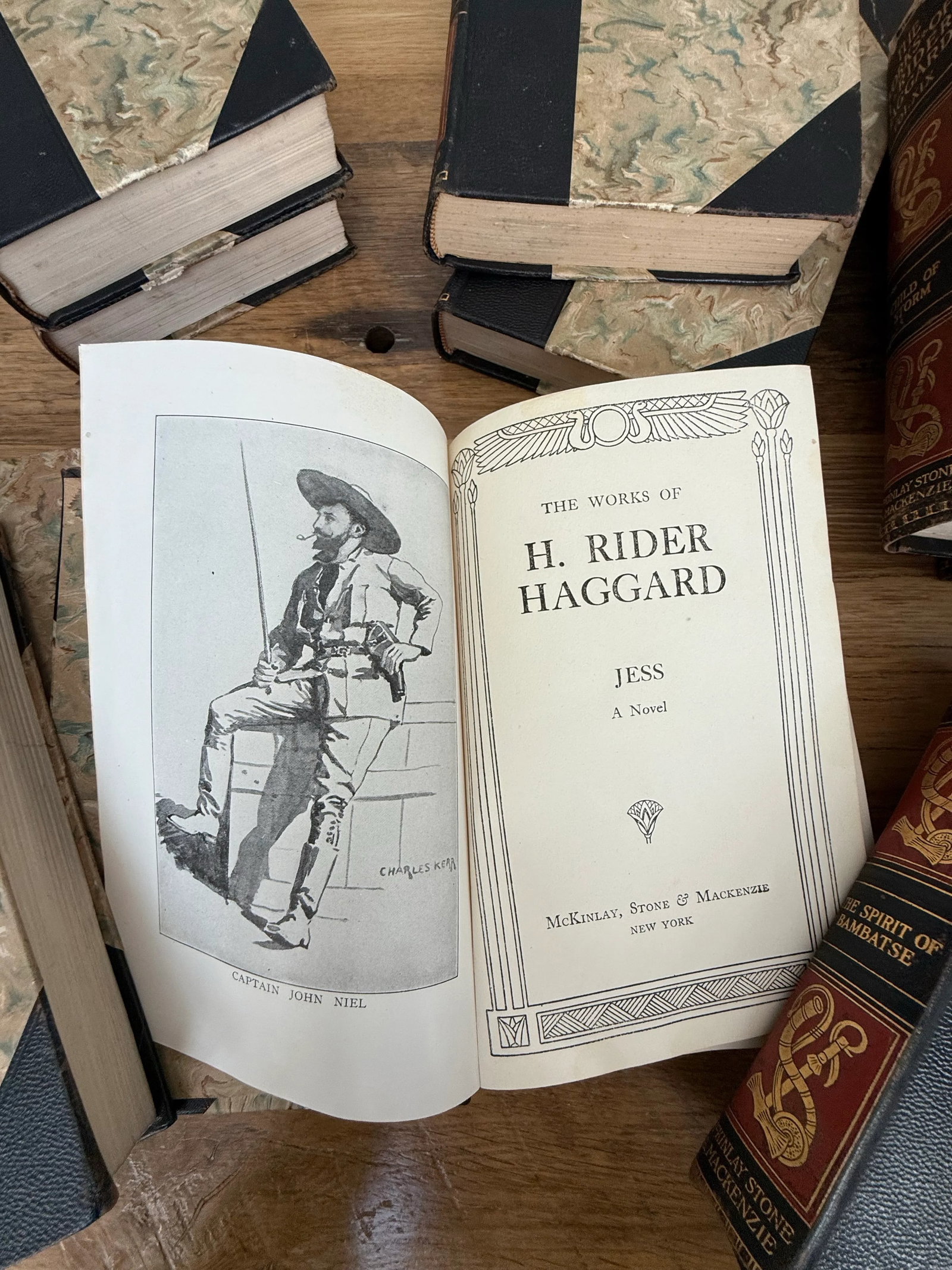 Antique Hardcover Books-Set of 11 the Works of H Rider Haggard - 8