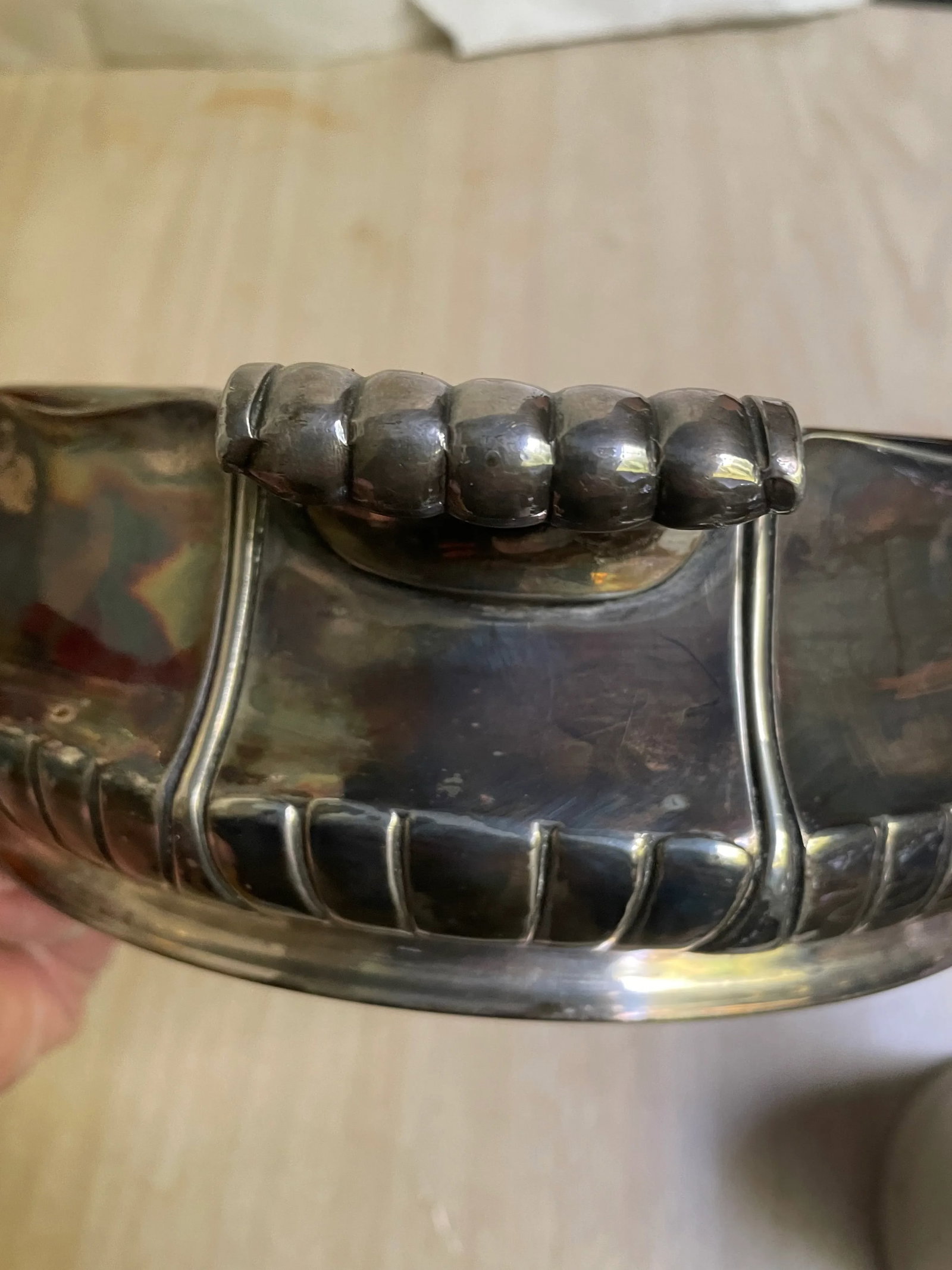 Early 20th Century Orfevrerie Gallia Art Nouveau Christofle Silverplate Large Serving/Display Bowl - 10