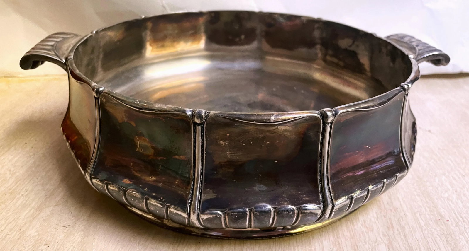 Early 20th Century Orfevrerie Gallia Art Nouveau Christofle Silverplate Large Serving/Display Bowl - 2