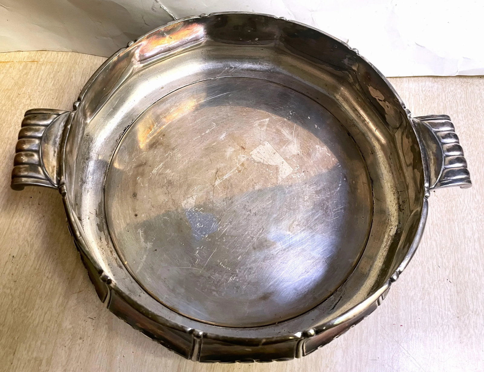 Early 20th Century Orfevrerie Gallia Art Nouveau Christofle Silverplate Large Serving/Display Bowl - 5
