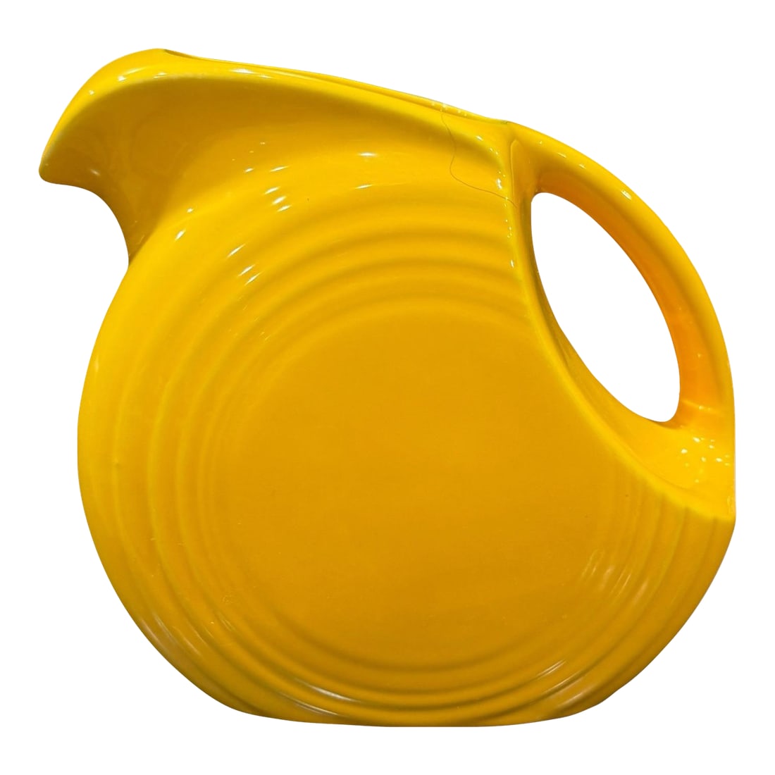 1940 Fiesta Yellow Disc Juice Pitcher (1 of 10)