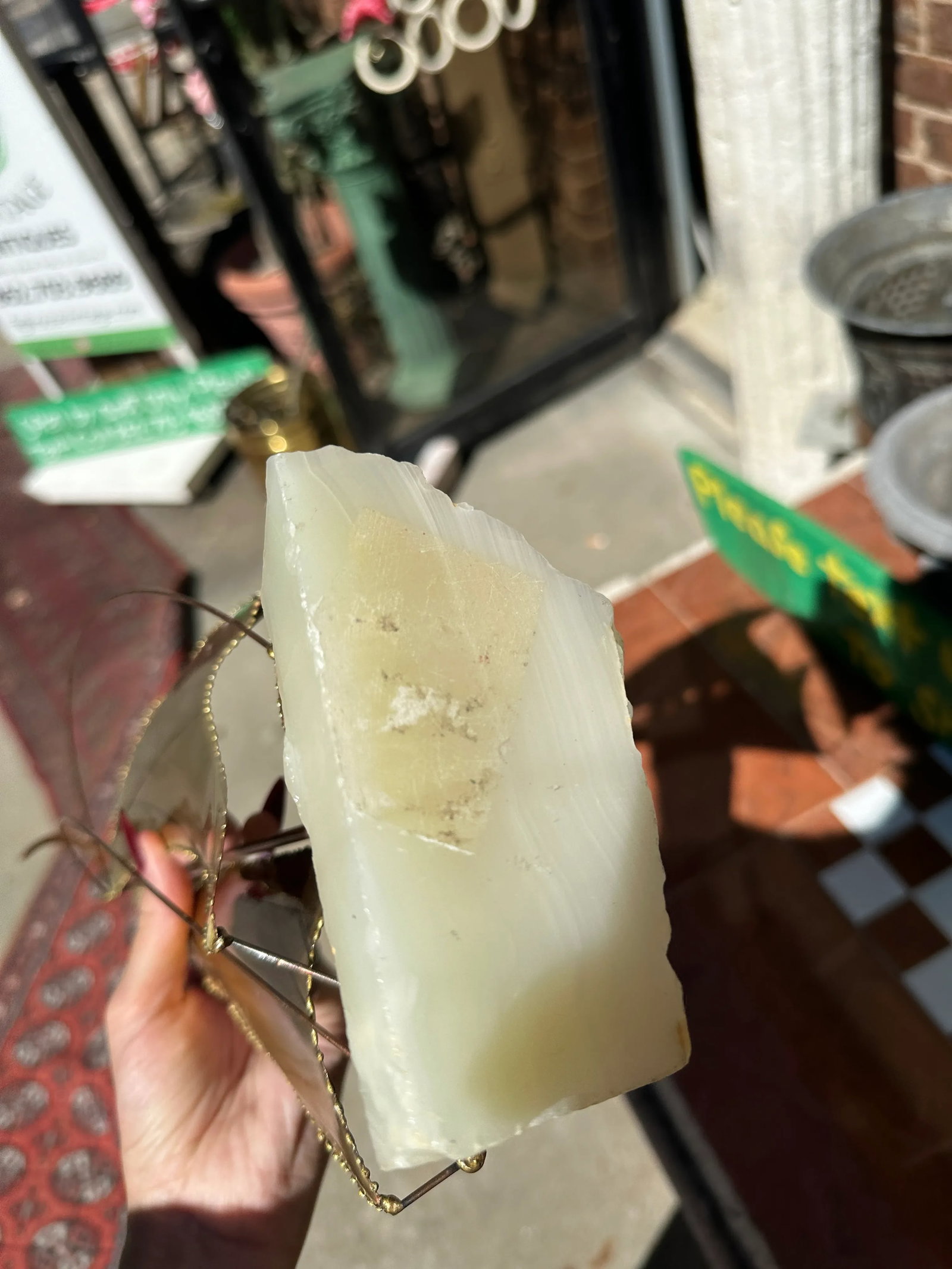 Brass Sailboat Sculpture on Marble Slab - 10