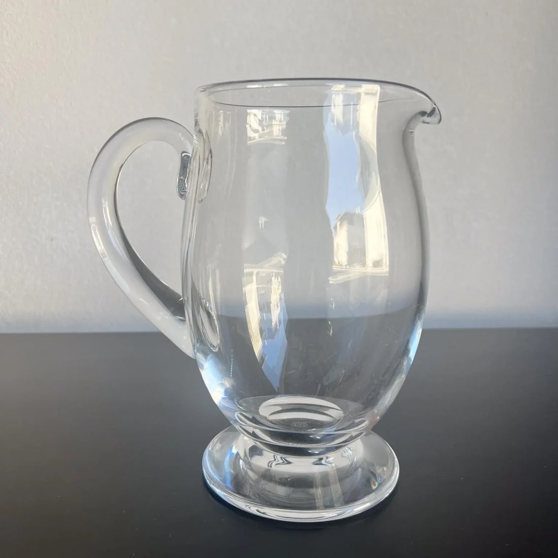 1960s French Baccarat Crystal Water Pitcher France - 3