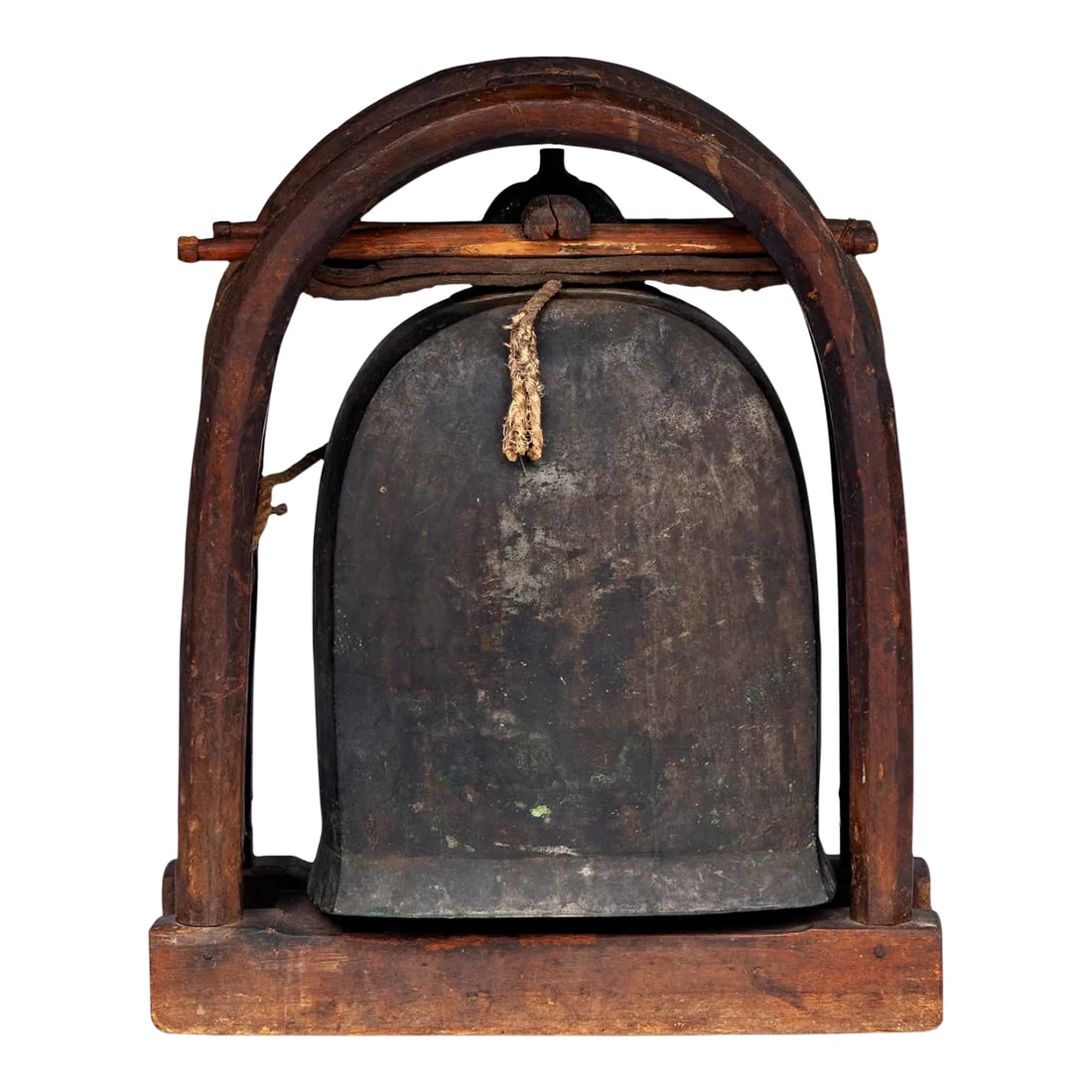 Mid 19th Century Elephant Bell: This is an Unusual Find; In 19th Century Thailand, elephant bells were required for male elephants that were working in and around villages. The driver or mahout was responsible for ringing the bell.