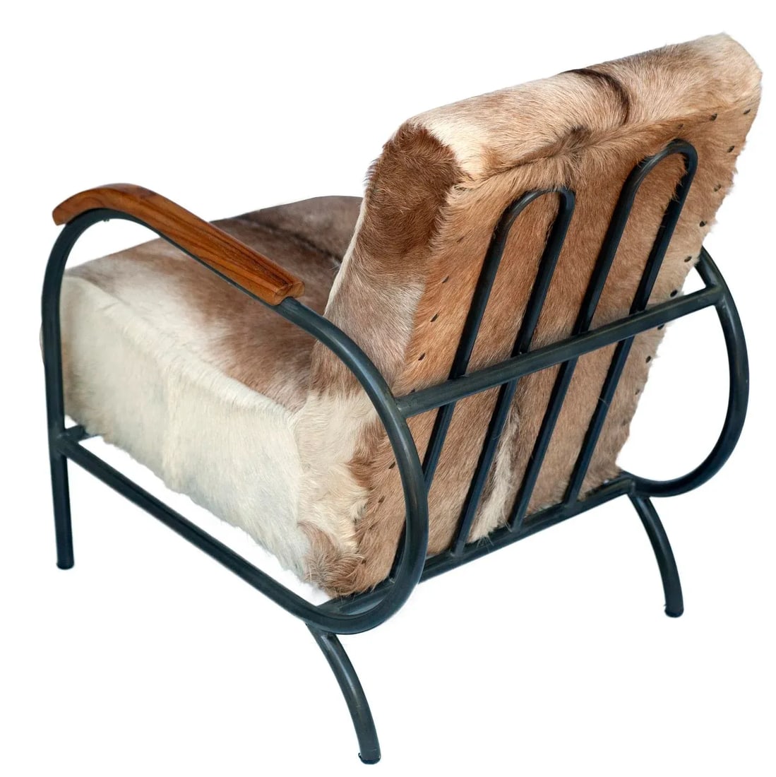 Modern Handcrafted Chair from Indonesia With Goat Skin Upholstery - 5