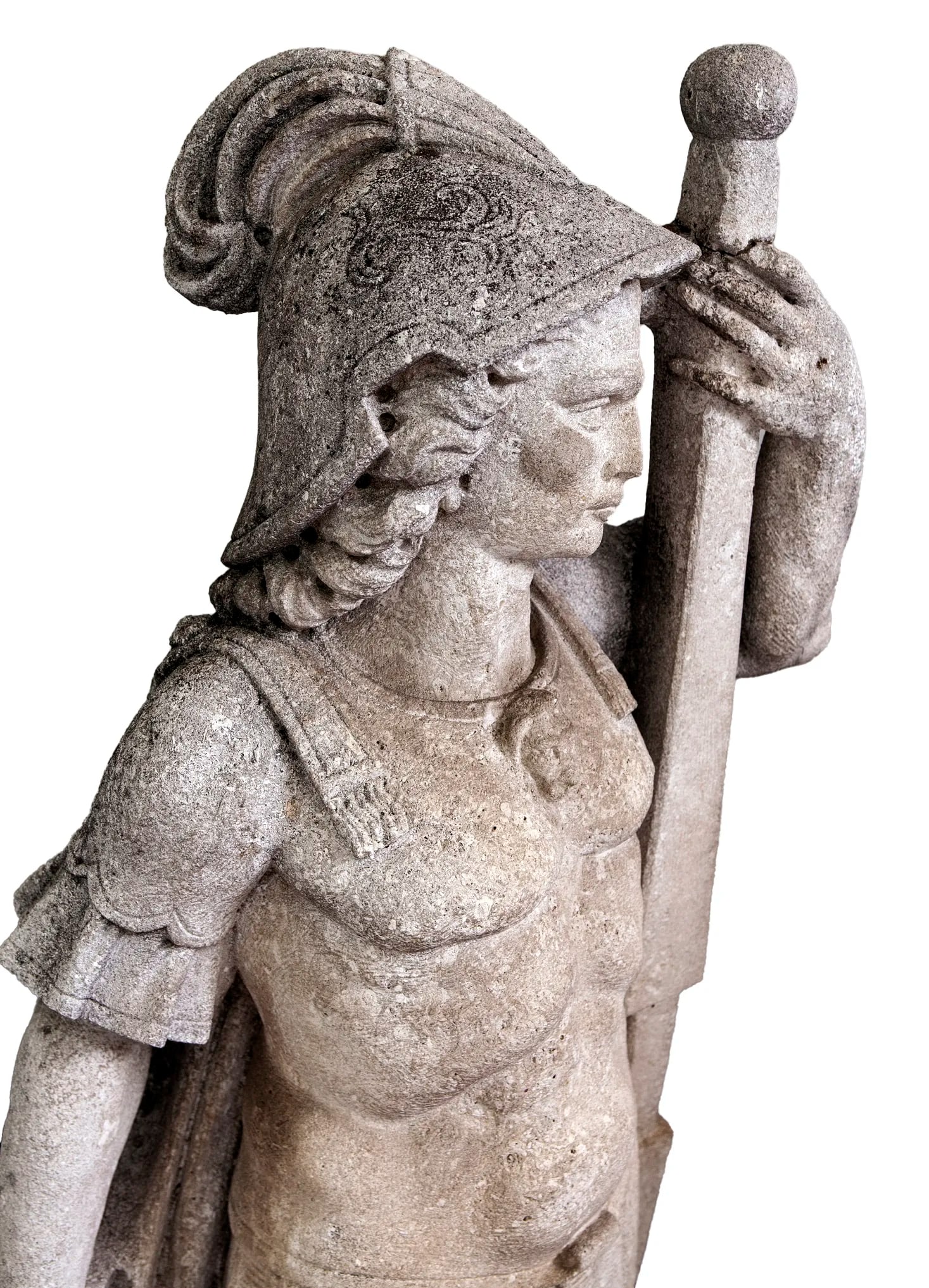 Antique Italian Limestone Garden Statue - 6