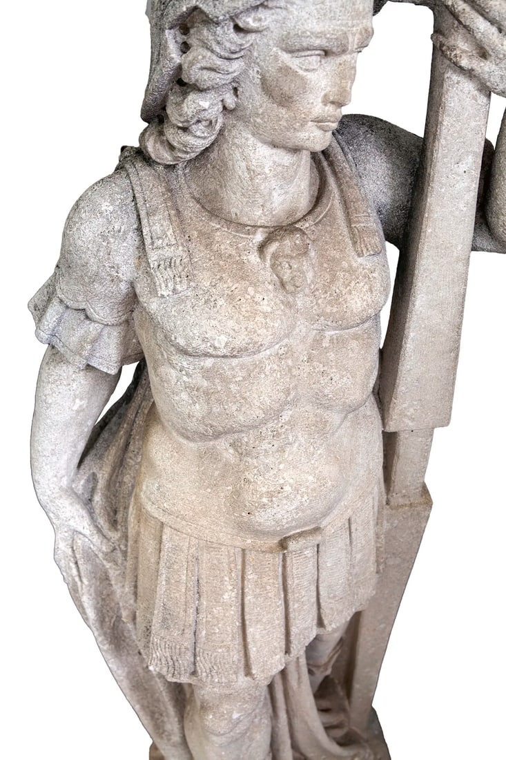 Antique Italian Limestone Garden Statue - 8