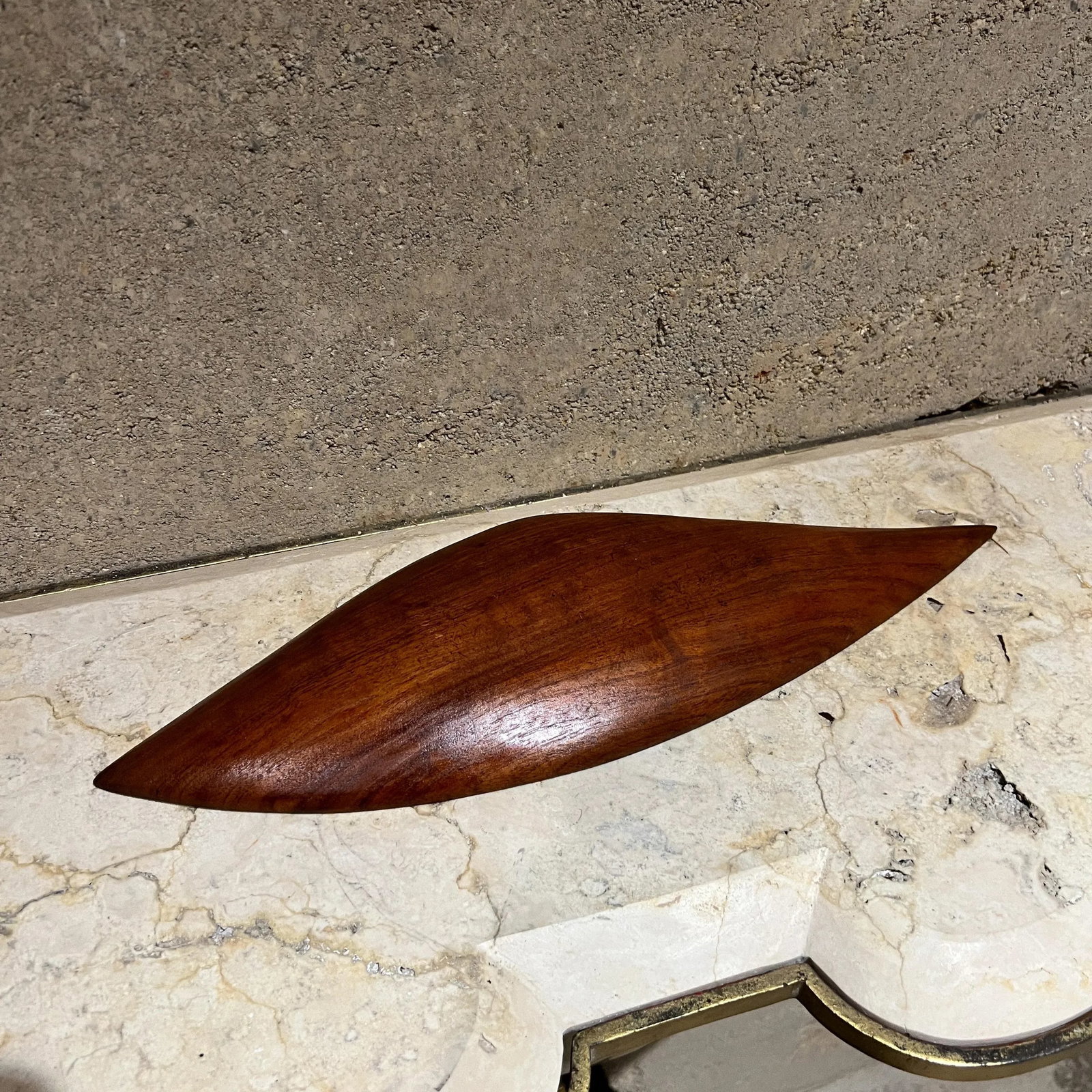 1970s Haitian Tropical Mahogany Sculptural Tray - 3