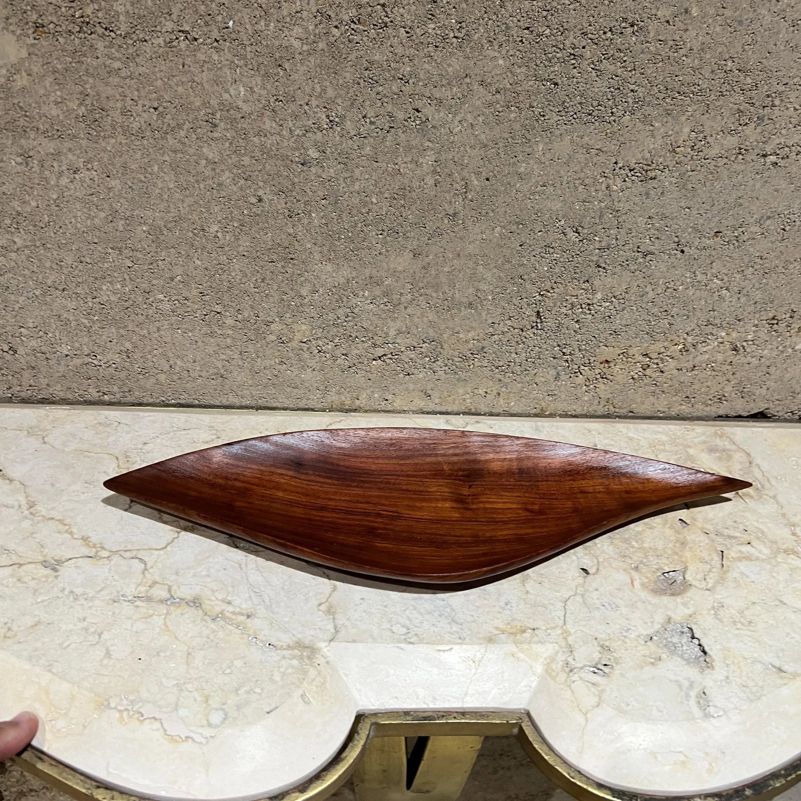 1970s Haitian Tropical Mahogany Sculptural Tray - 4