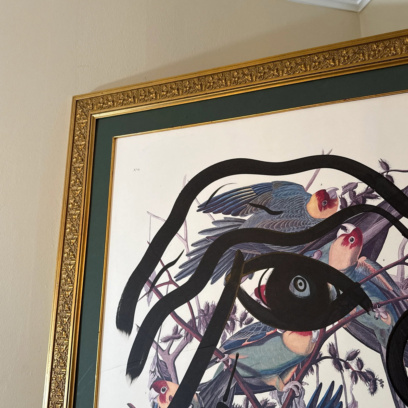 1970s Peter Keil Contemporary Original Black & White Abstract Portrait Painting, Framed - 9